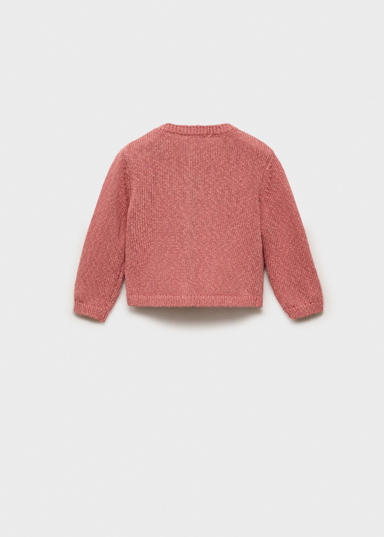 Knitted button cardigan - Reverse of the article