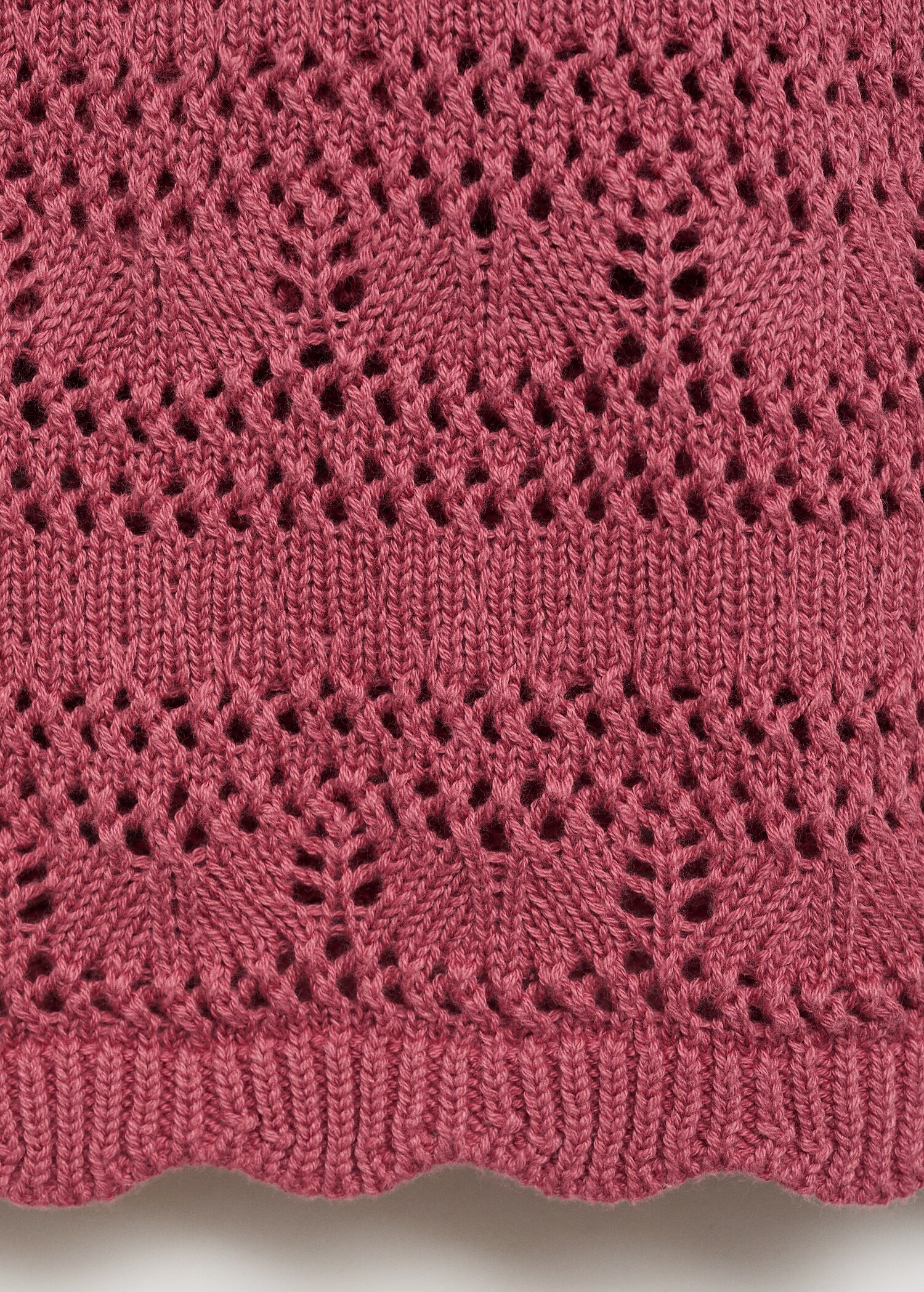 Openwork knit cotton top - Details of the article 0