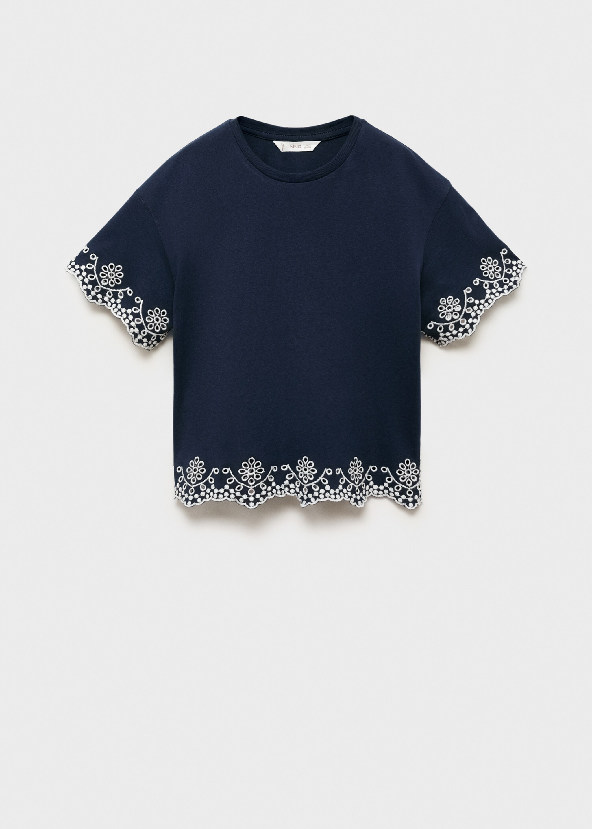 Embroidered detail T-shirt - Article without model