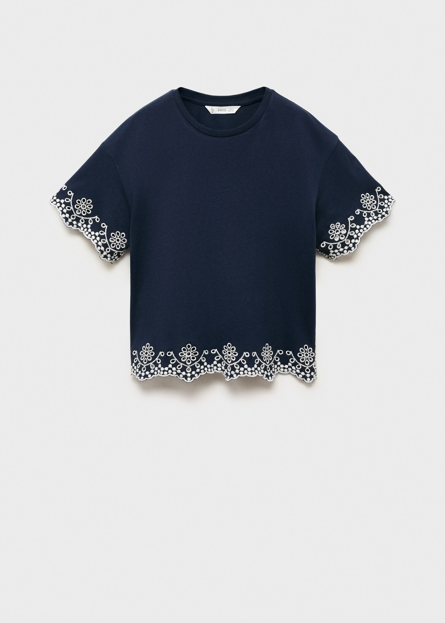 Embroidered detail T-shirt - Article without model