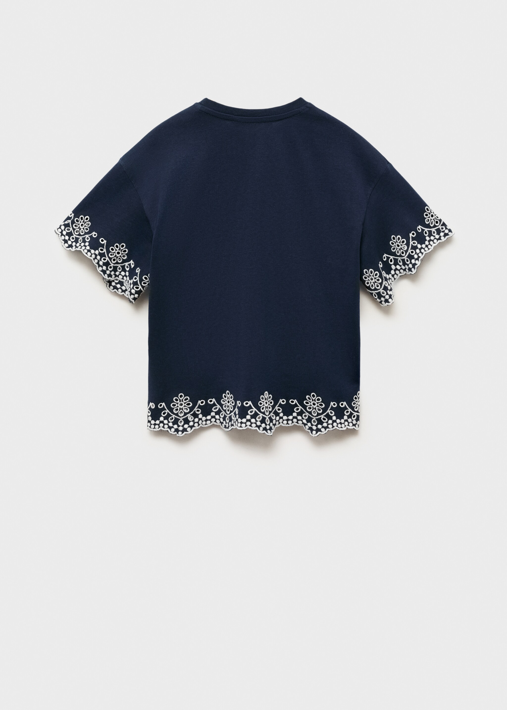 Embroidered detail T-shirt - Reverse of the article