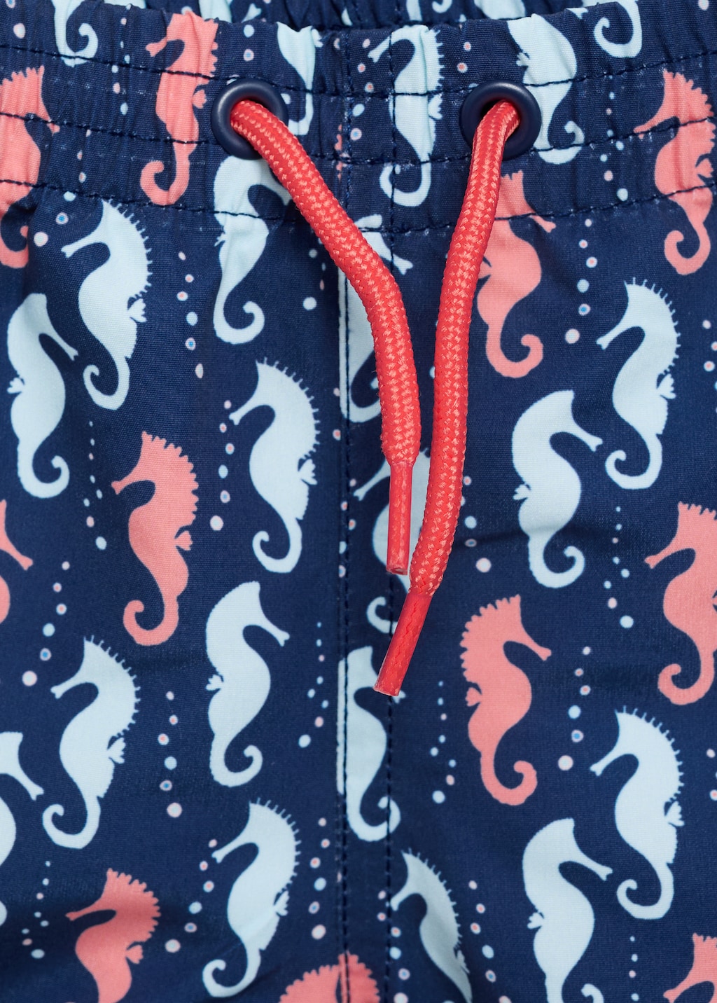 Seahorse-print swimsuit