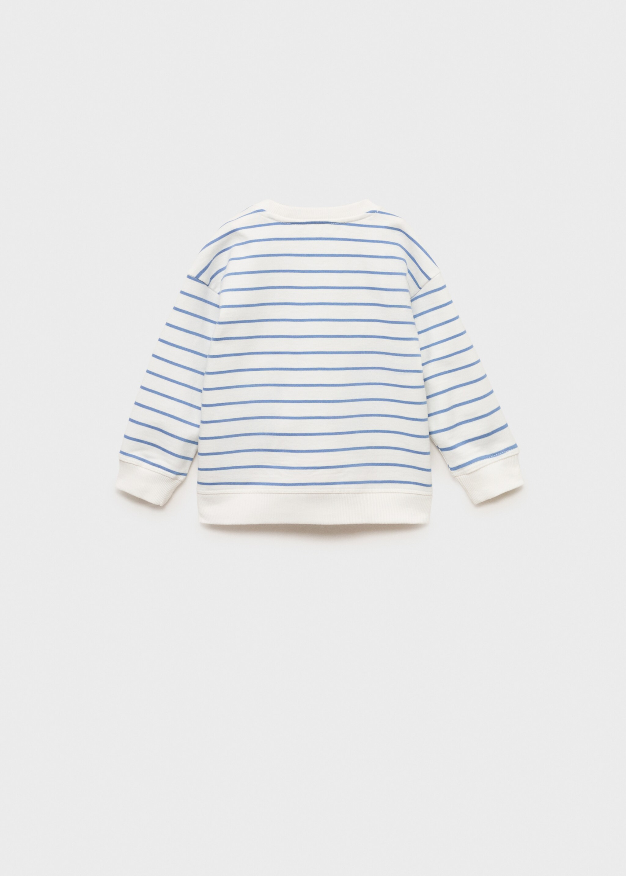 Sudadera algodón rayas - Reverso del artículo