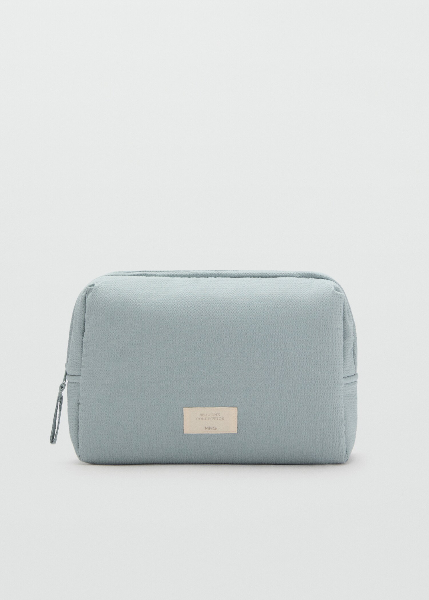 Textured cotton cosmetic bag - Article without model