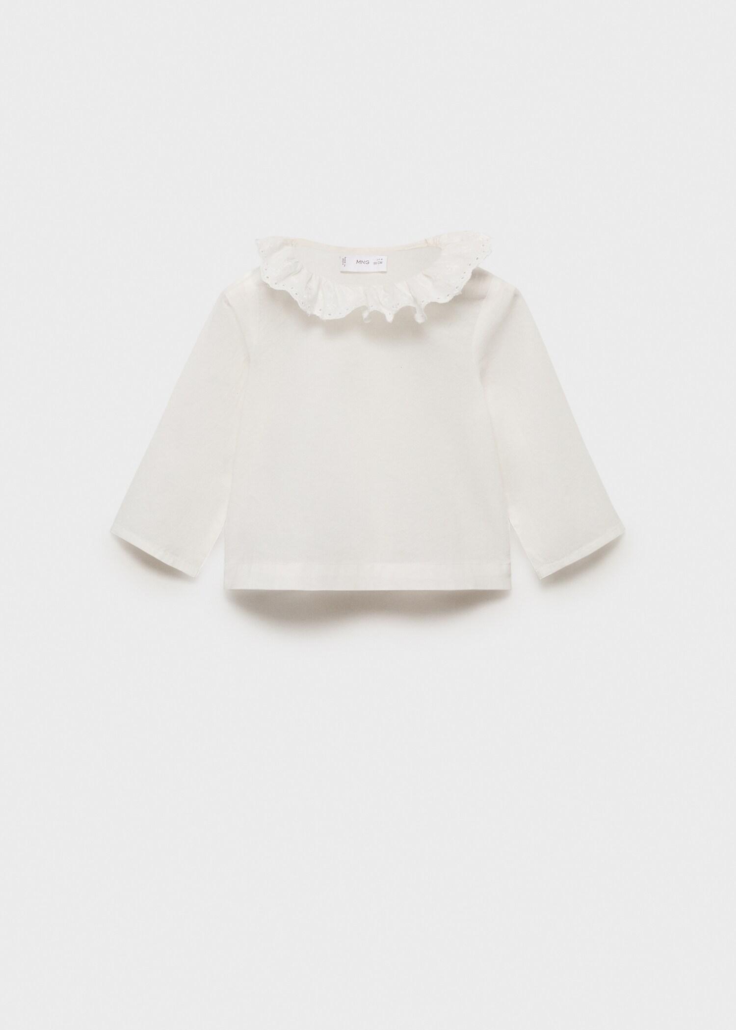 Blouse coton col Claudine - Article sans modèle
