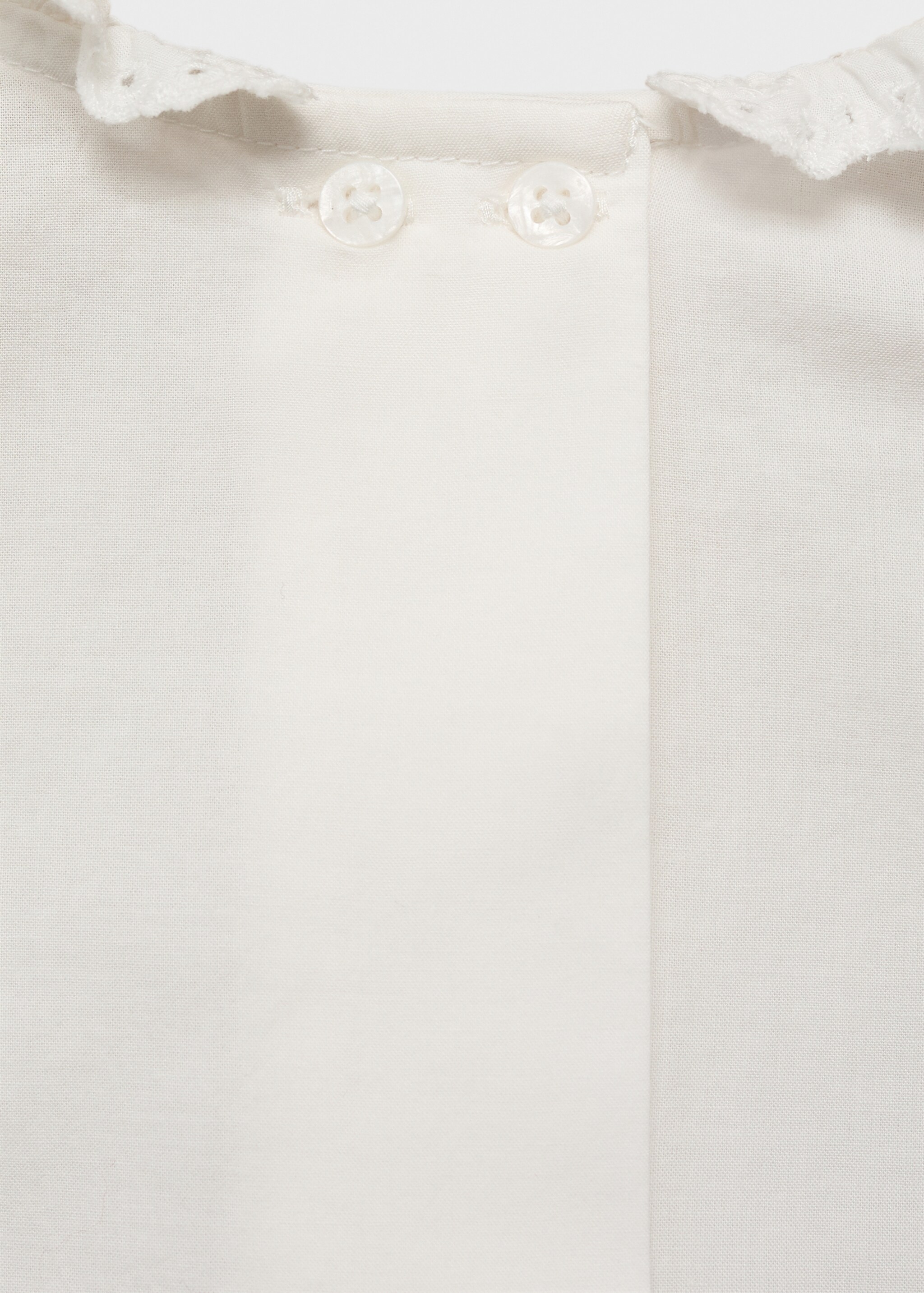 Blusa algodón cuello babydoll - Detalle del artículo 0