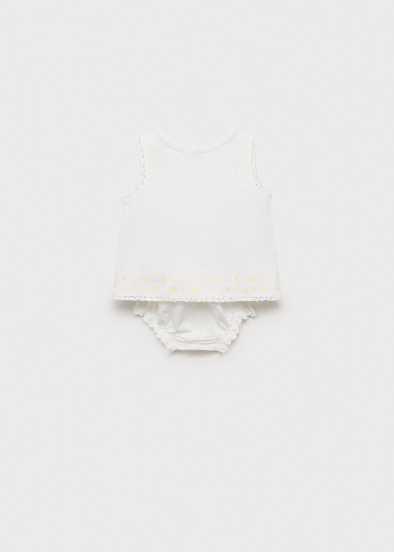 Dress and frog with embroidered details - Article without model
