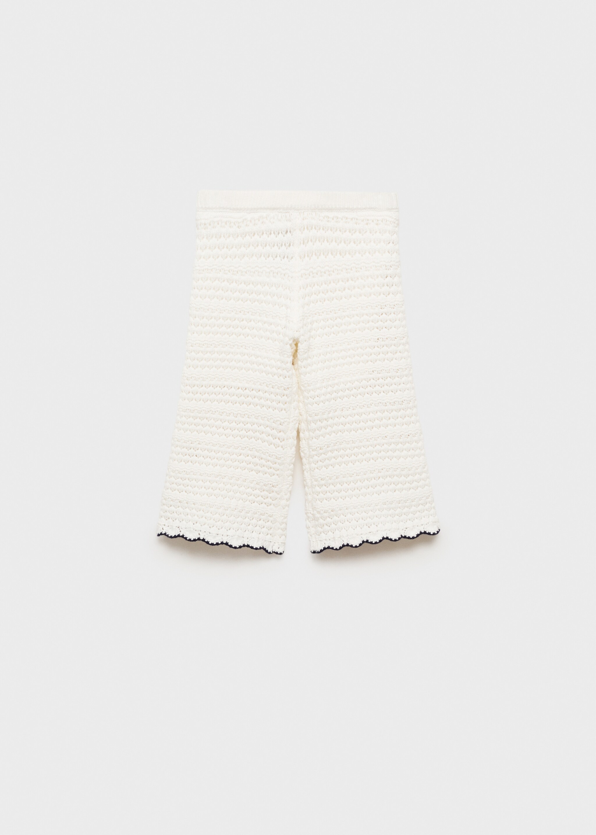 Openwork knitted trousers - Reverse of the article