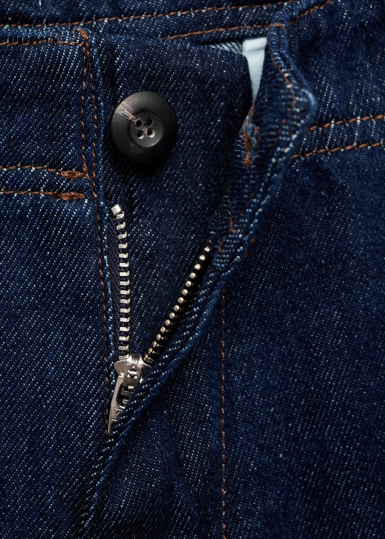 Regular-fit dark-wash jeans - Details of the article 0