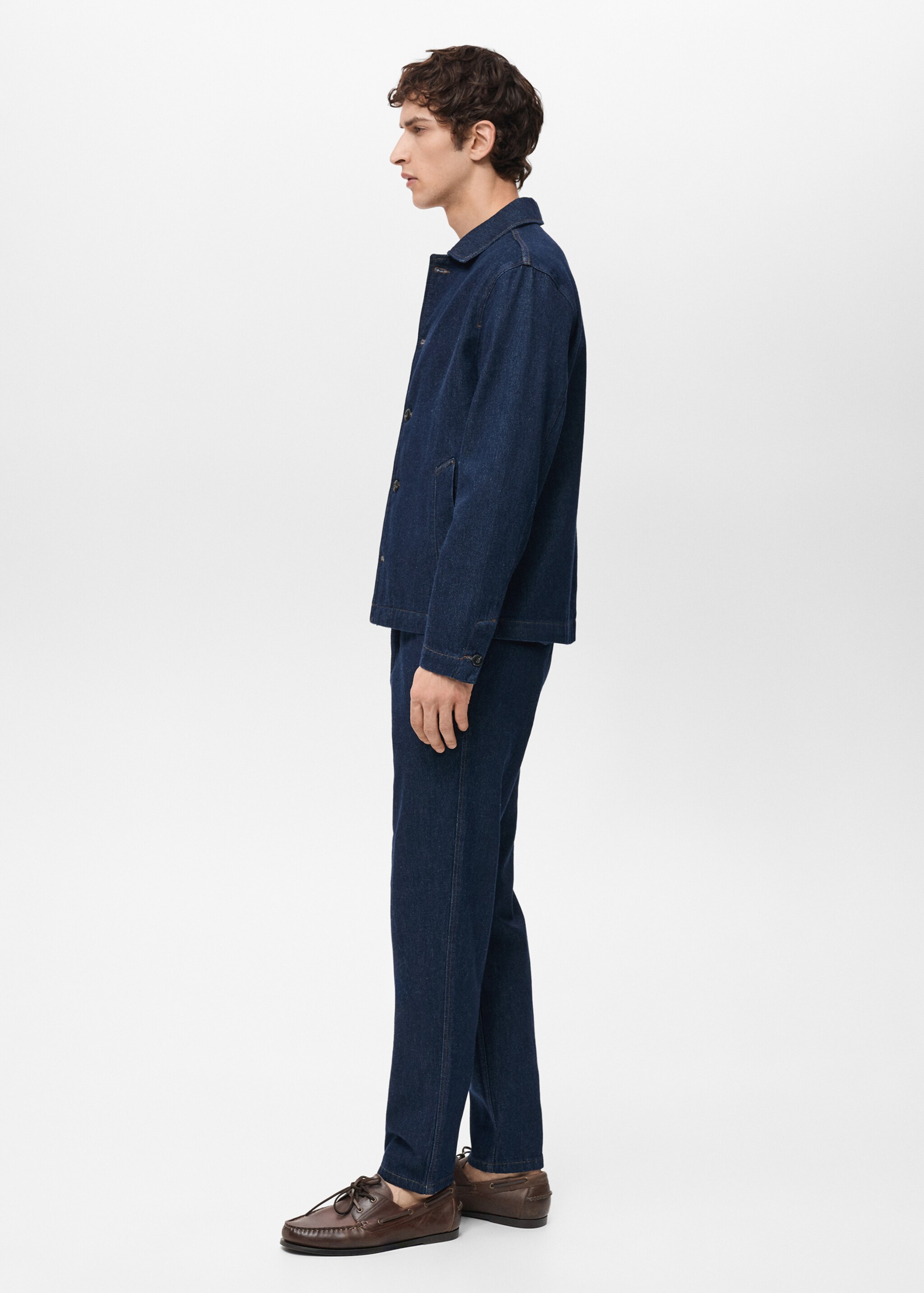 Regular-fit dark-wash jeans - Details of the article 2