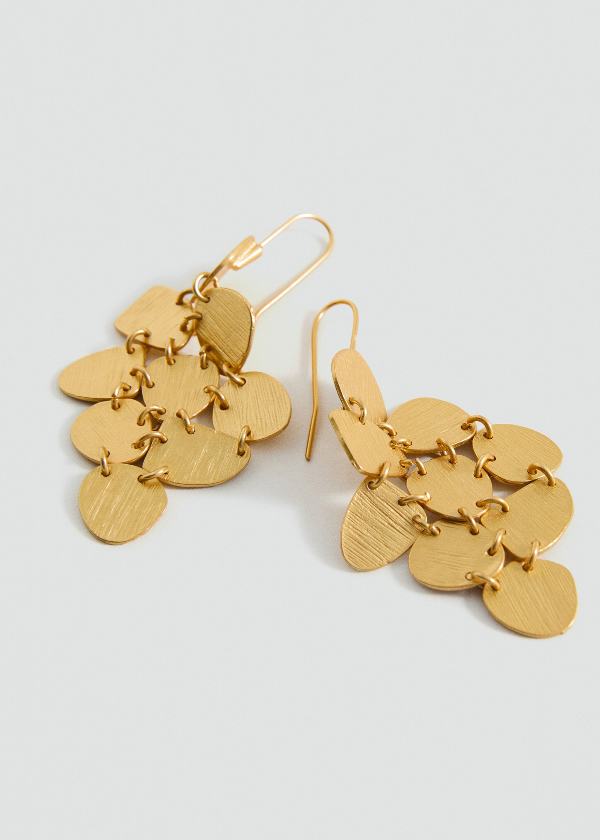 Long coin earrings - Medium plane