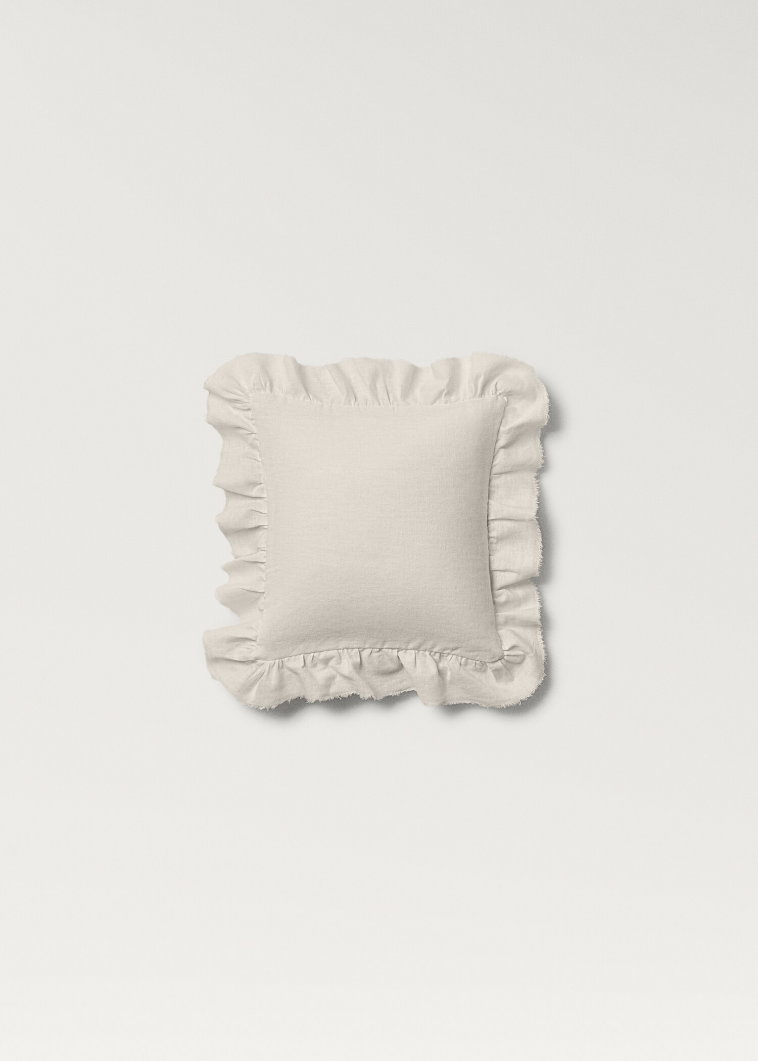Cojín infantil lino algodón volantes 20x20 cm - Artículo sin modelo