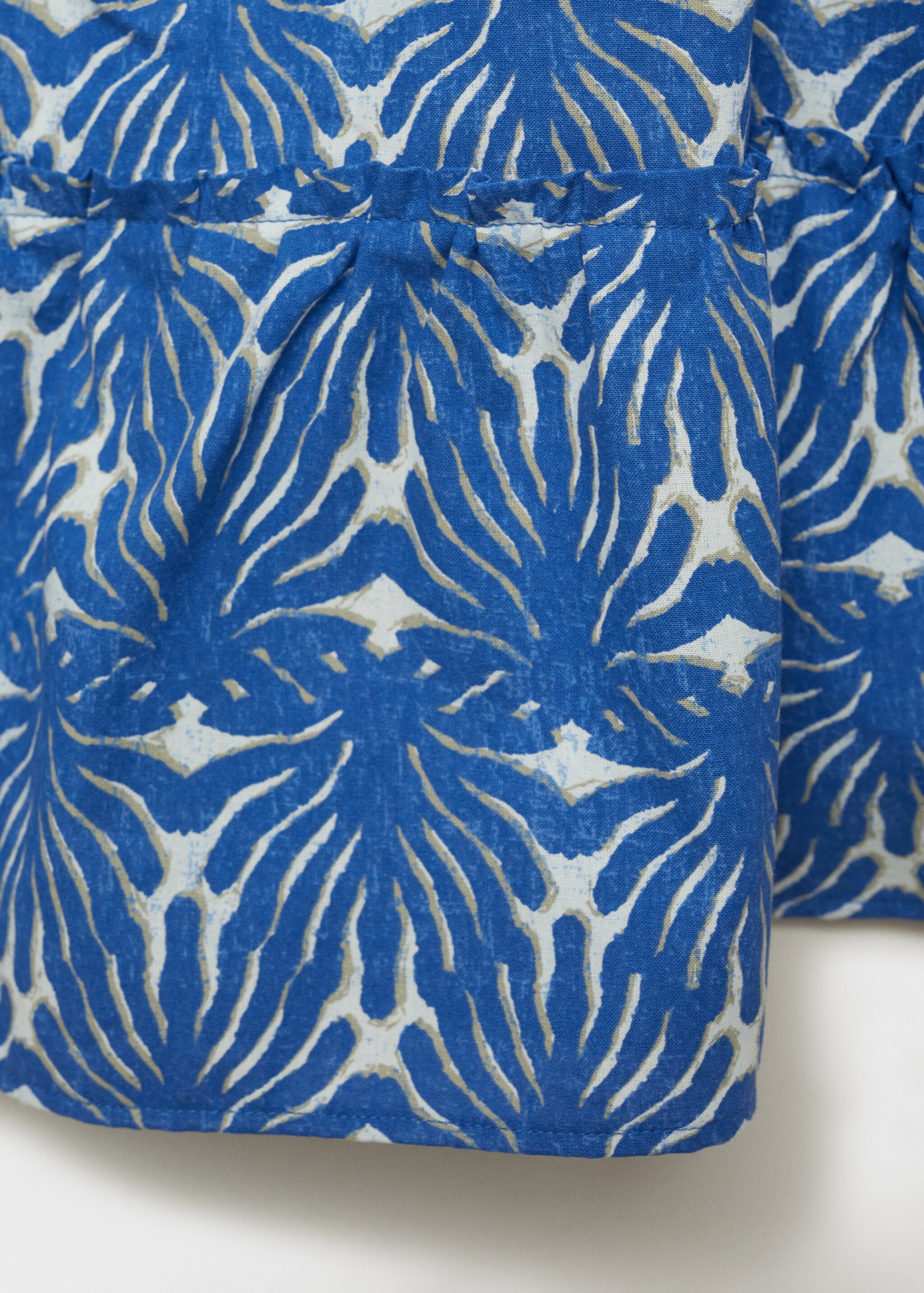 Vestido estampado manga volante - Detalle del artículo 0