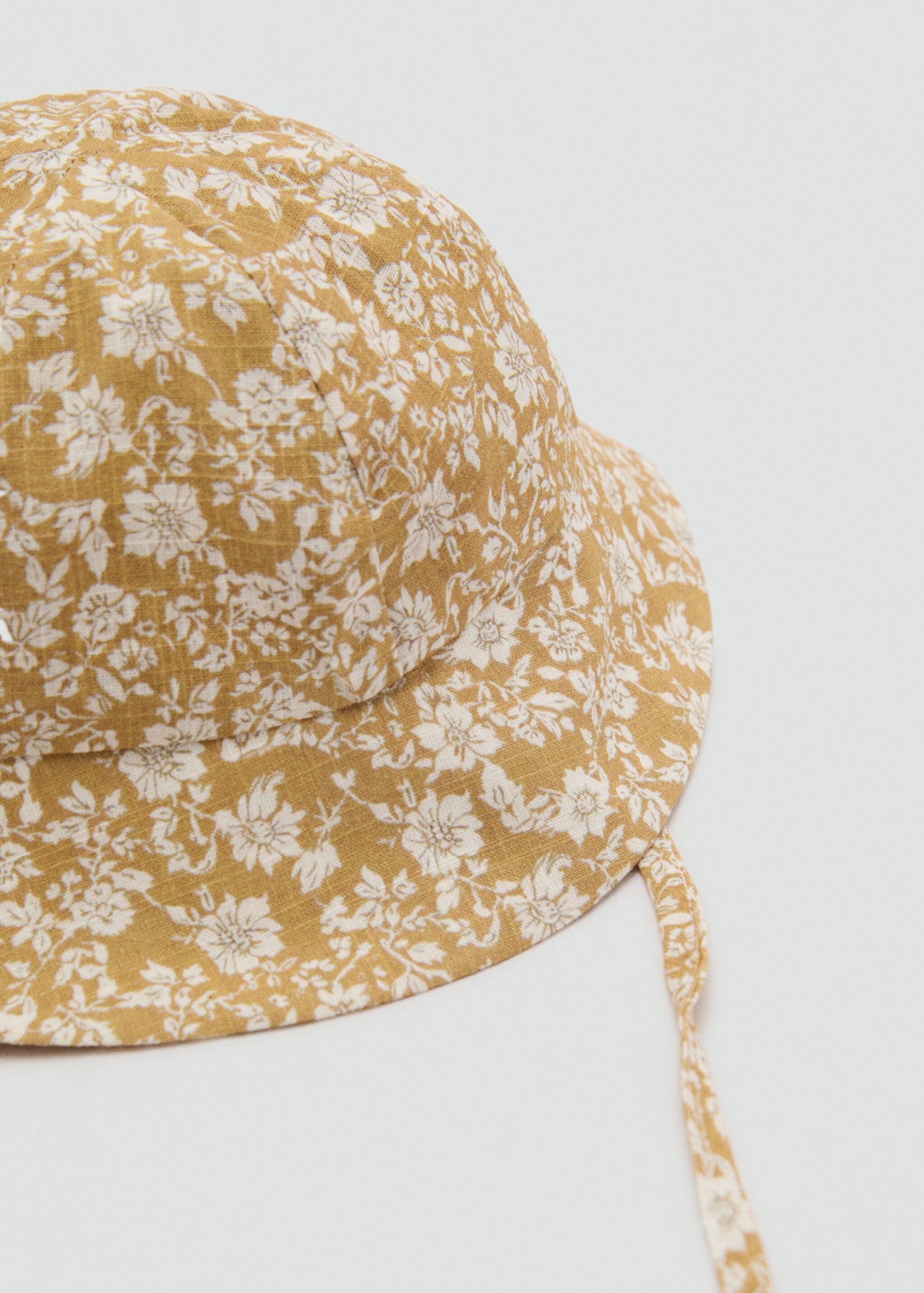 Gorro algodón flores - Plano medio