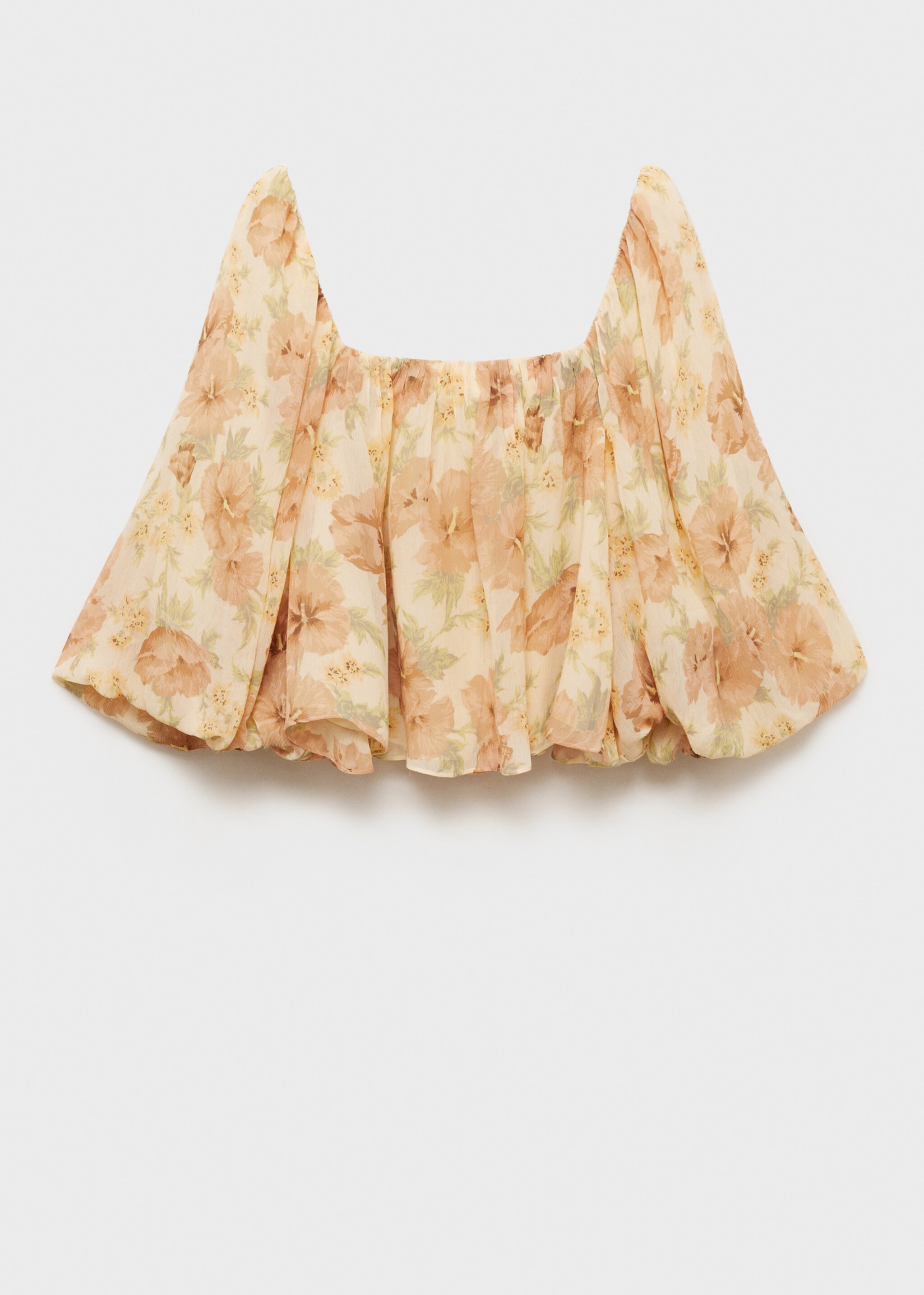 Open-back floral blouse - Article without model