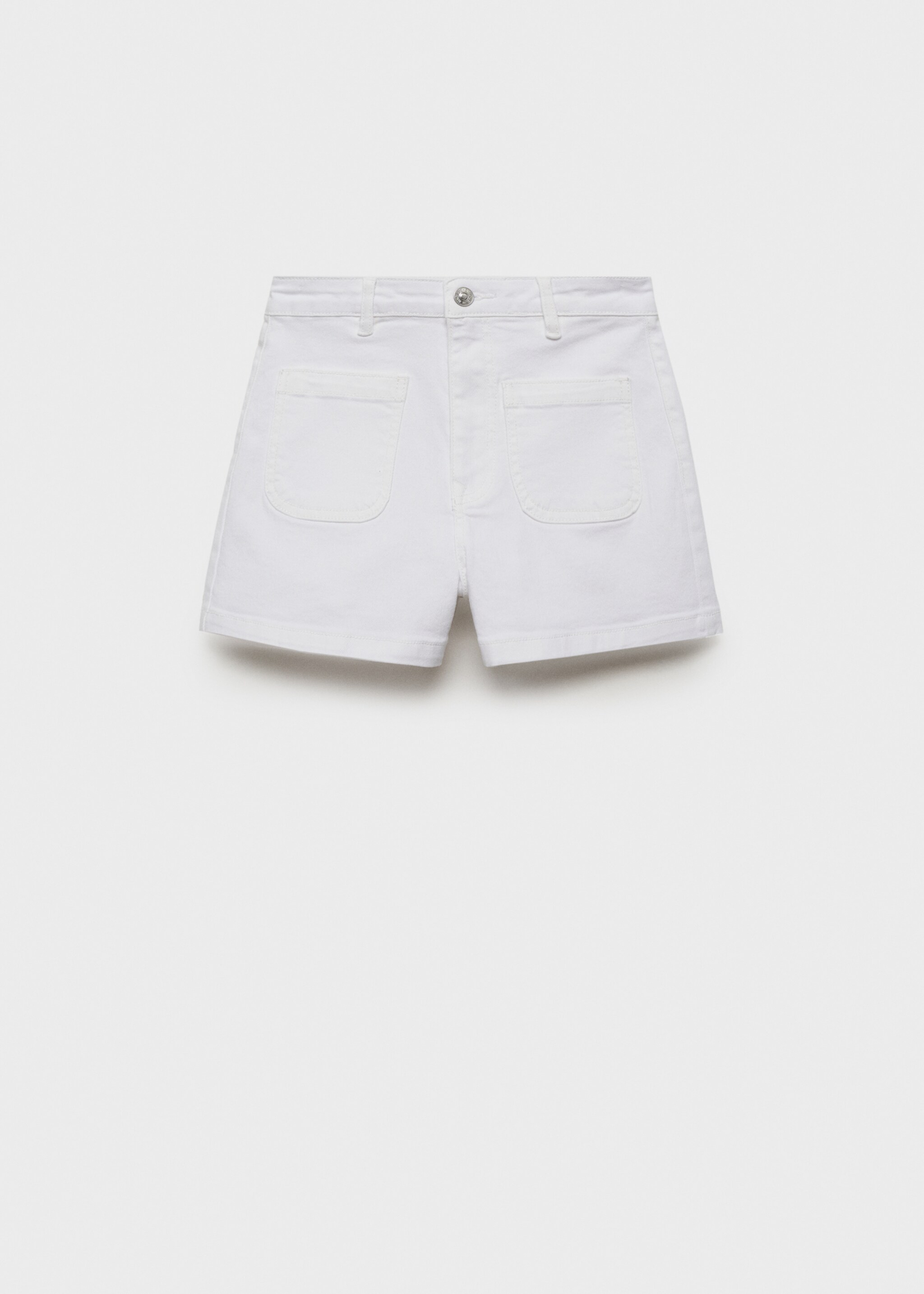 Denim shorts with turn-up hem - Article without model