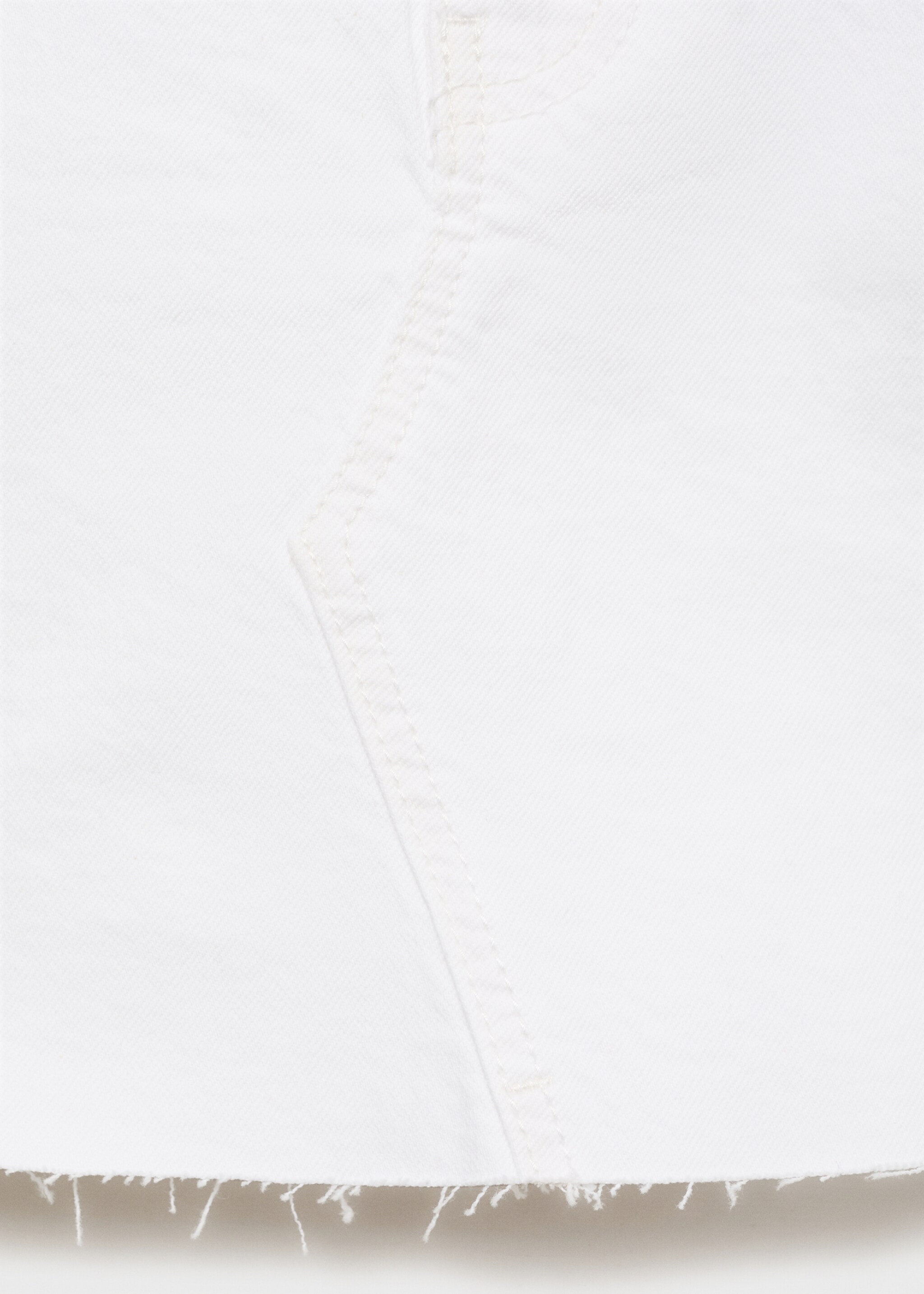 Minijupe jean ourlet effiloché - Détail de l'article 0