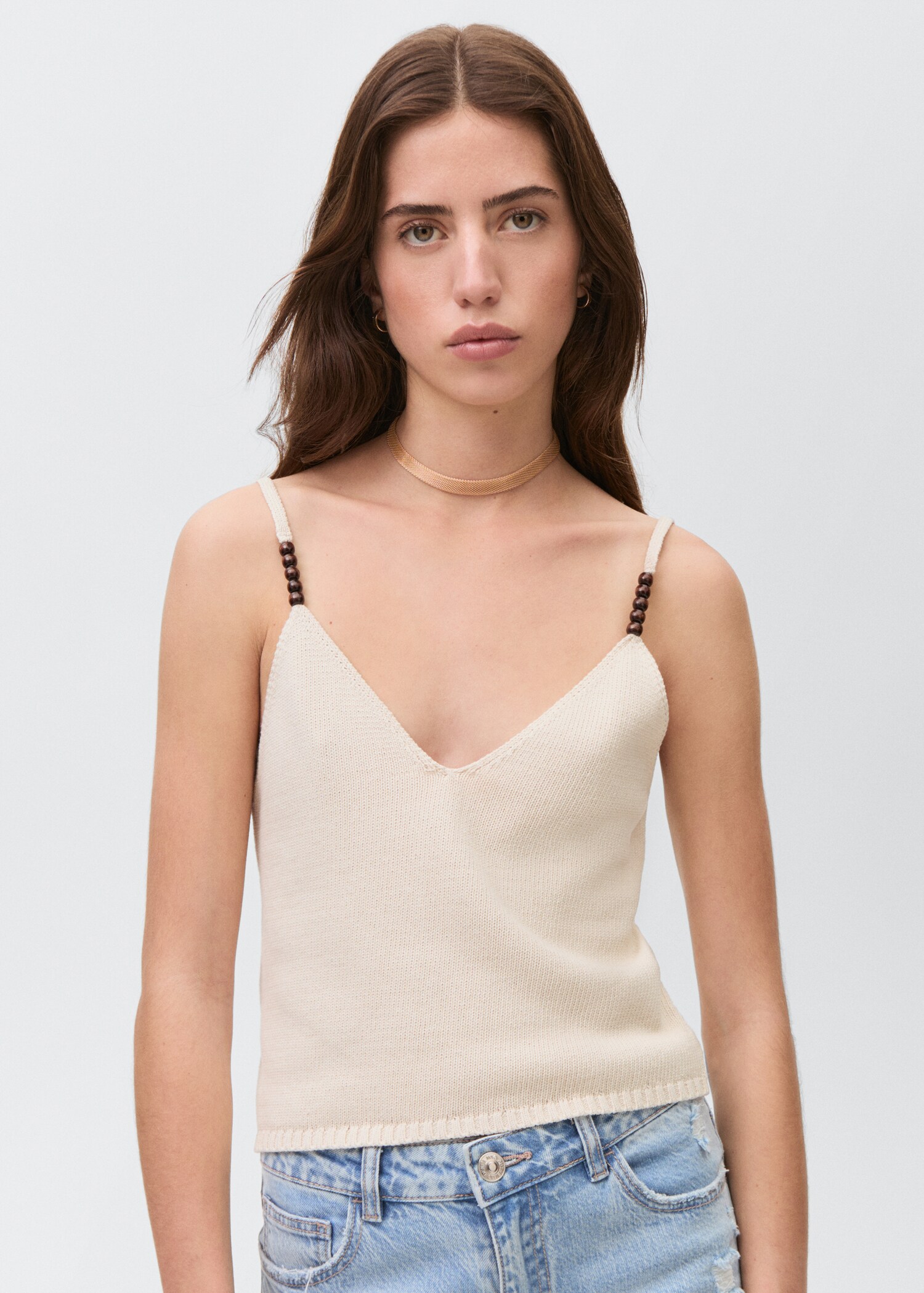 Top détail perles - Plan moyen