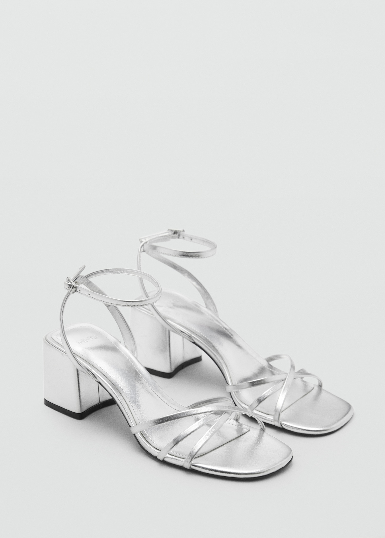 Heeled sandal with crossed straps Women MANGO Philippines