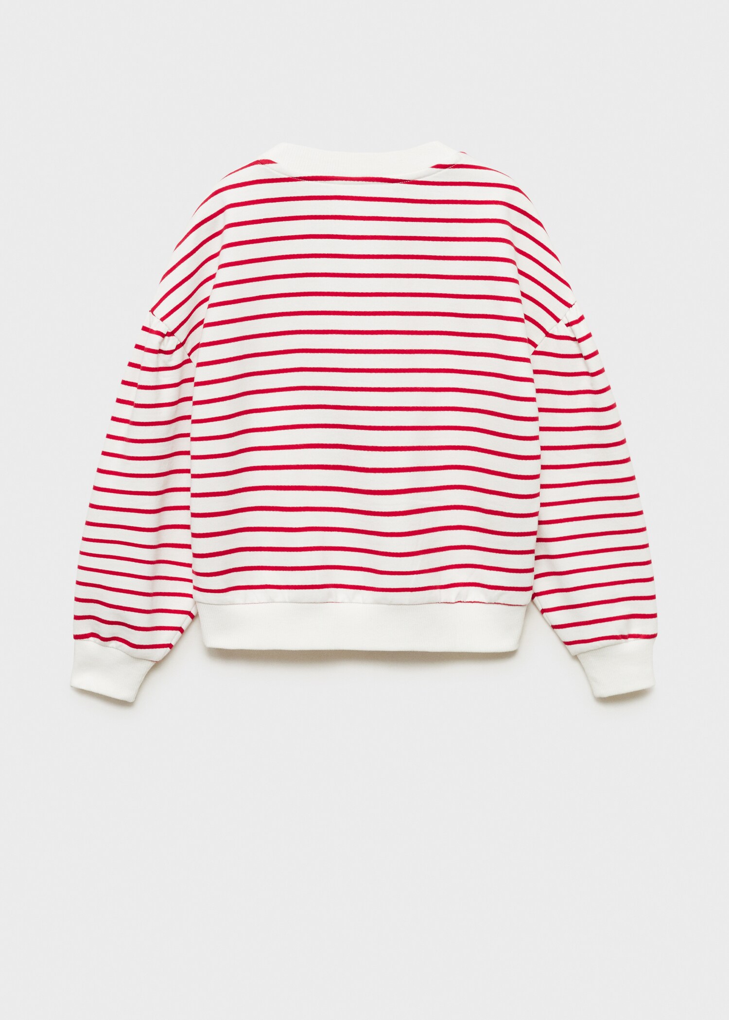 Sudadera algodón rayas - Reverso del artículo