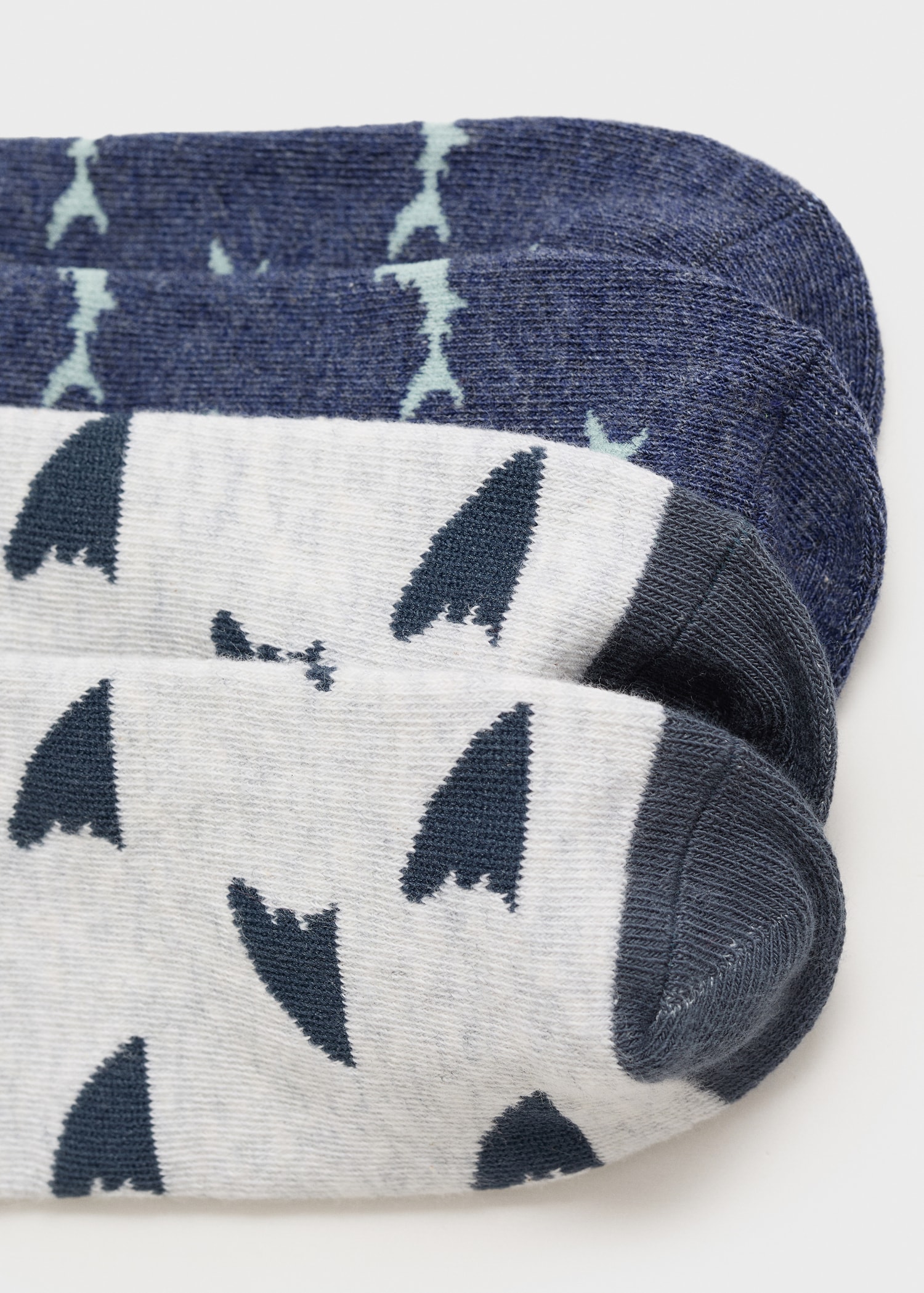 Zweierpack Socken im Muster-Mix - Rückseite des Artikels