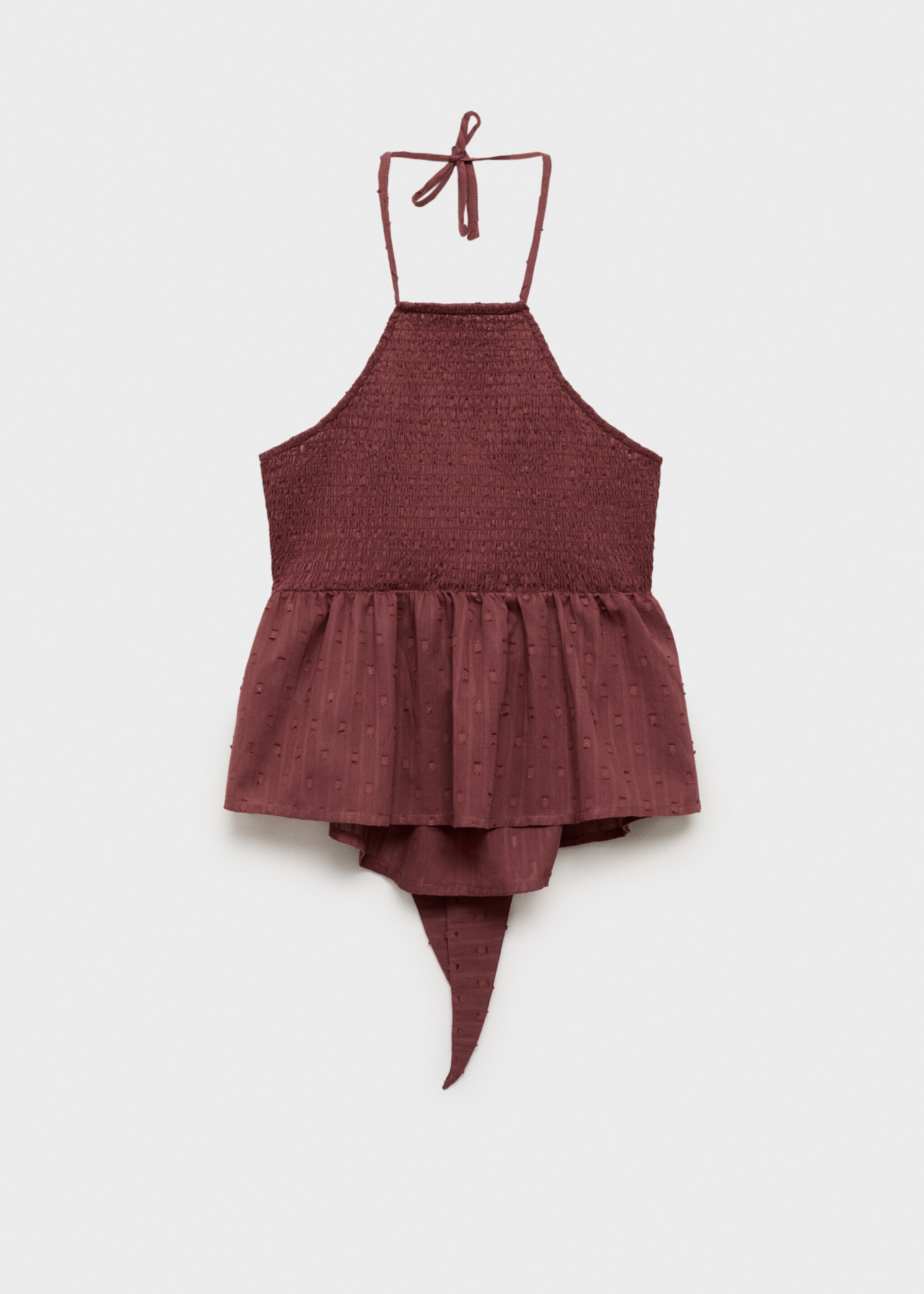 Besticktes Top mit Raffdetails - Artikel ohne Model