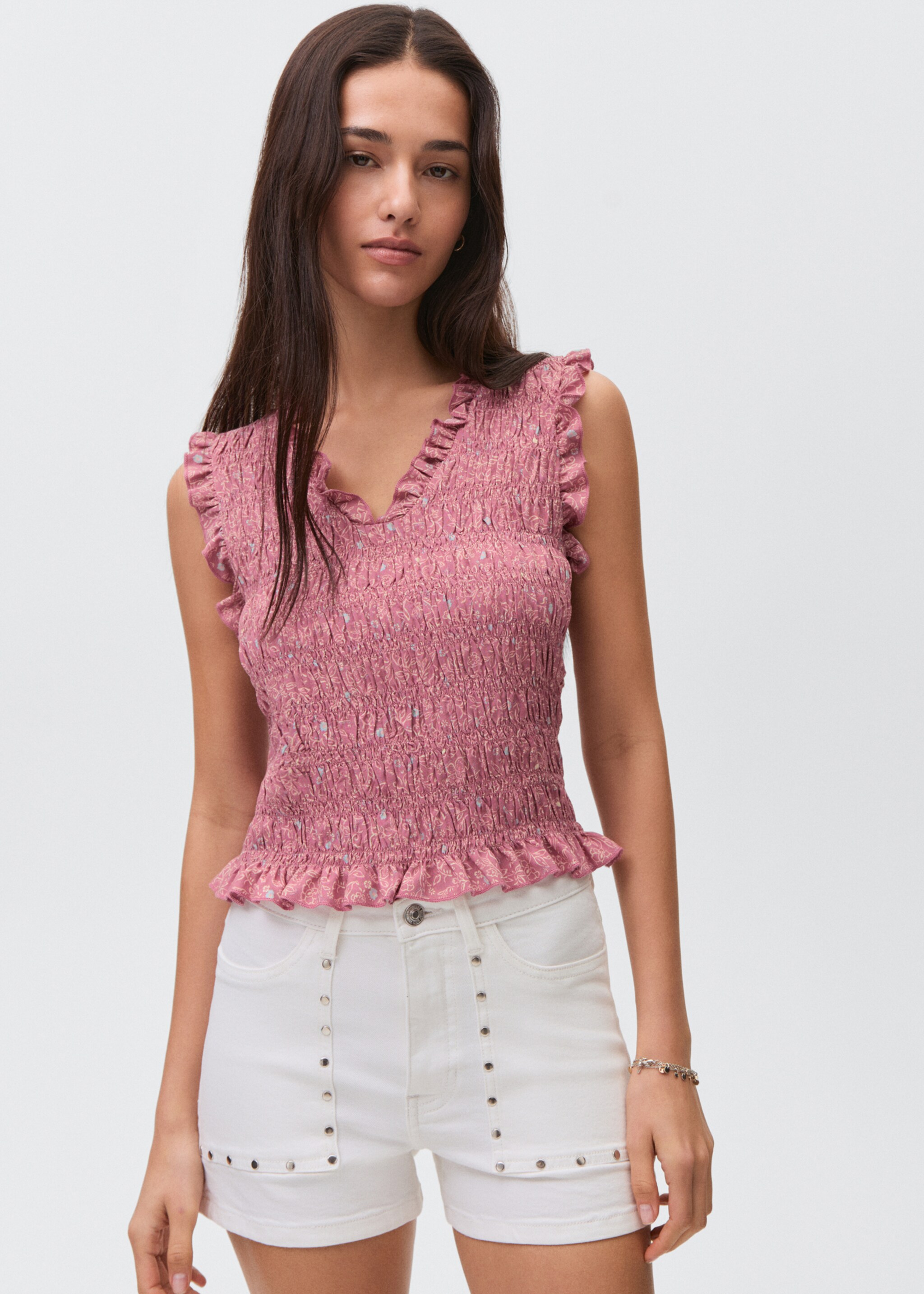 Frilly ruffled top - Medium plane