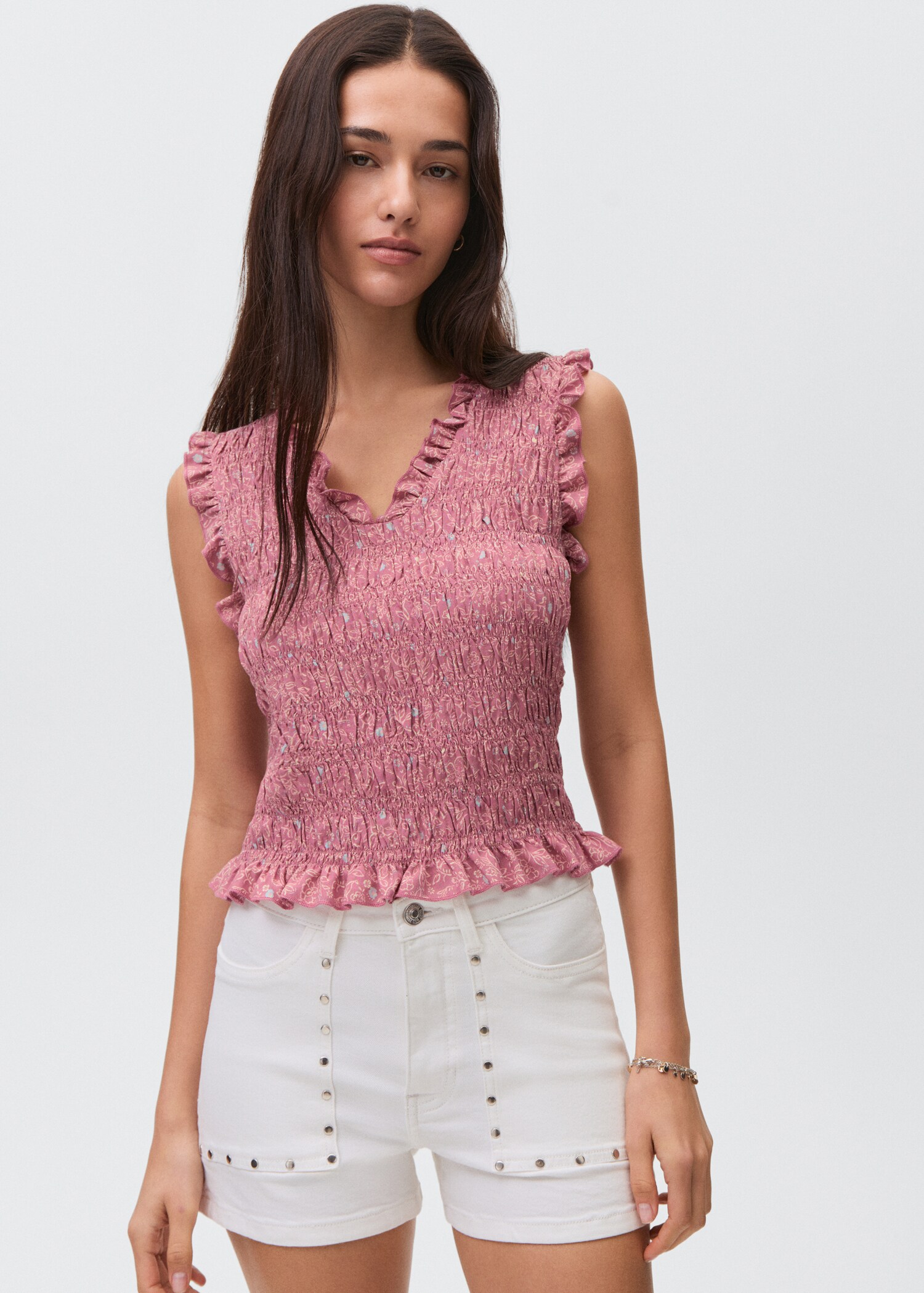 Frilly ruffled top - Medium plane