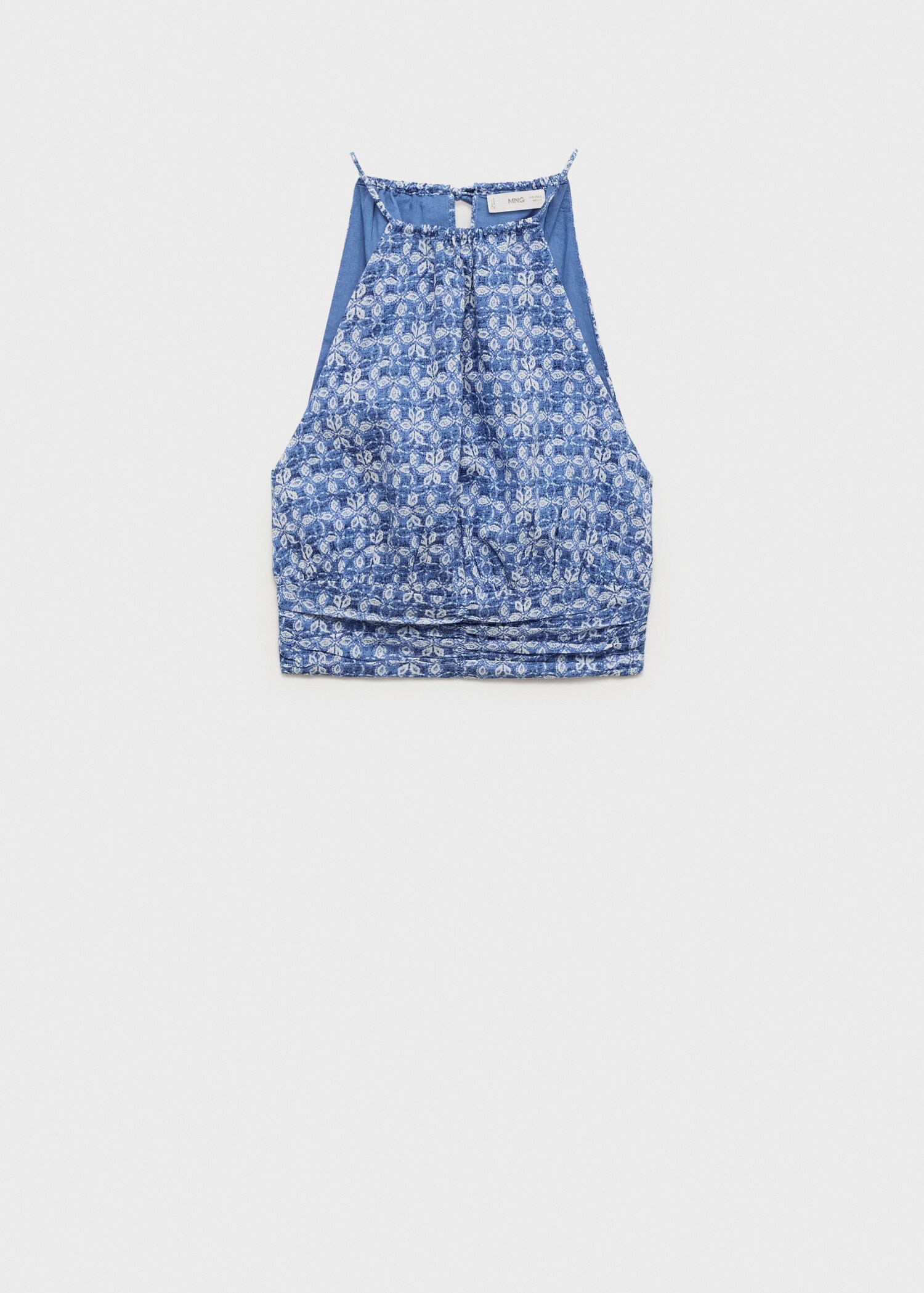Top crop halter estampado - Artículo sin modelo