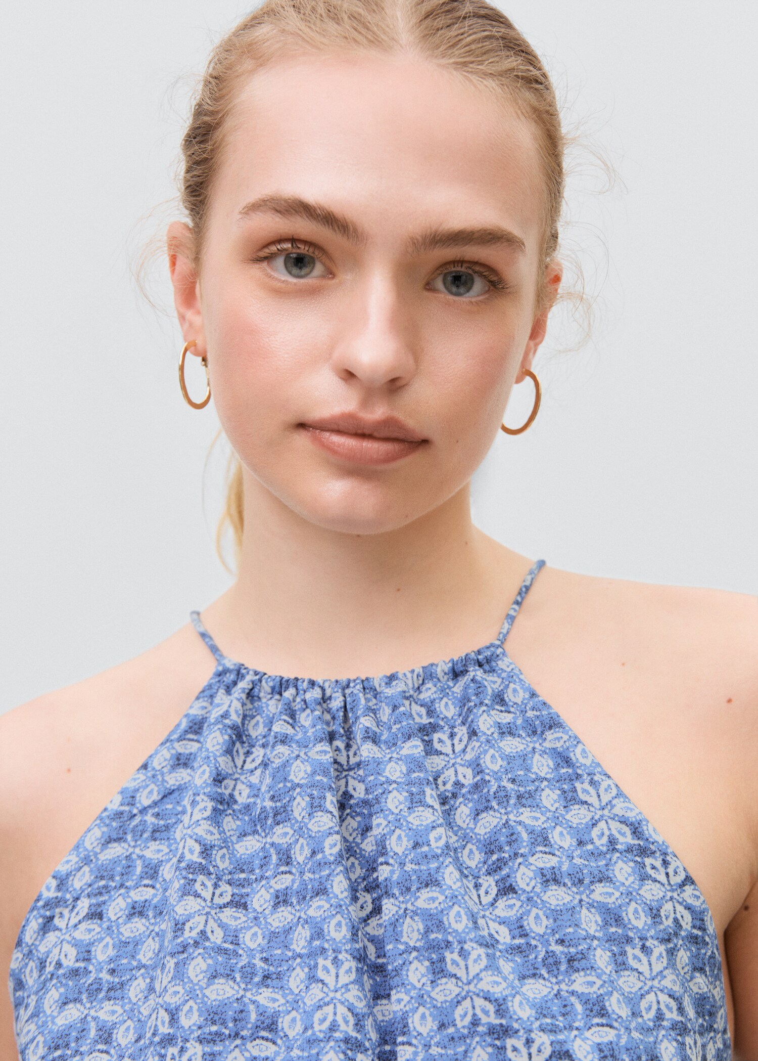 Top crop halter estampado - Detalle del artículo 1