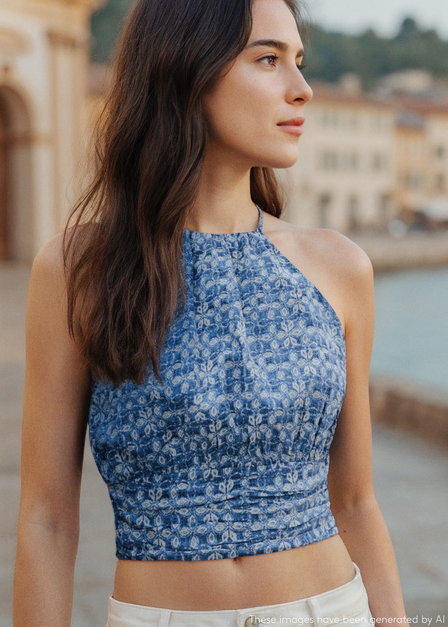 Top crop halter estampado - Detalle del artículo 5