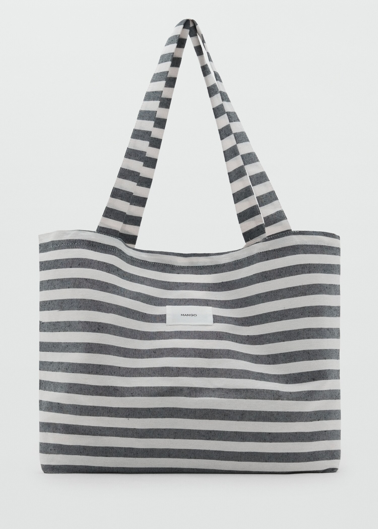 Sac cabas à rayures taille moyenne - Article sans modèle