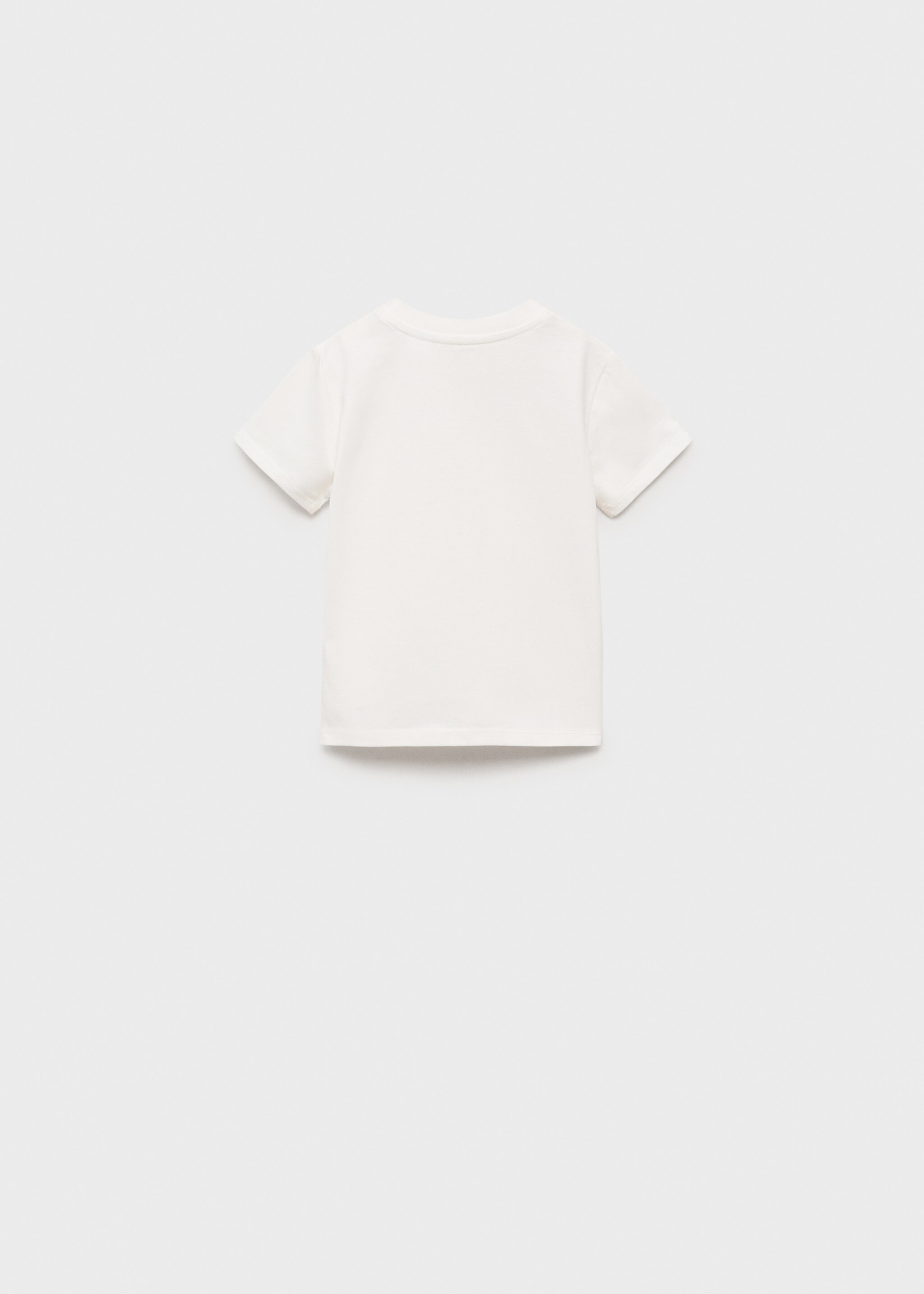 Buttoned cotton T-shirt - Reverse of the article