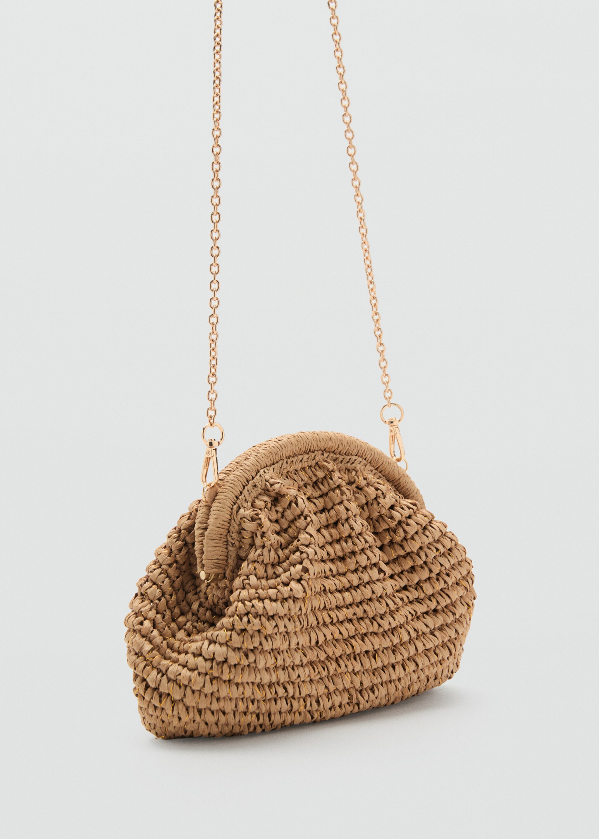 Natural fiber clutch bag - Medium plane