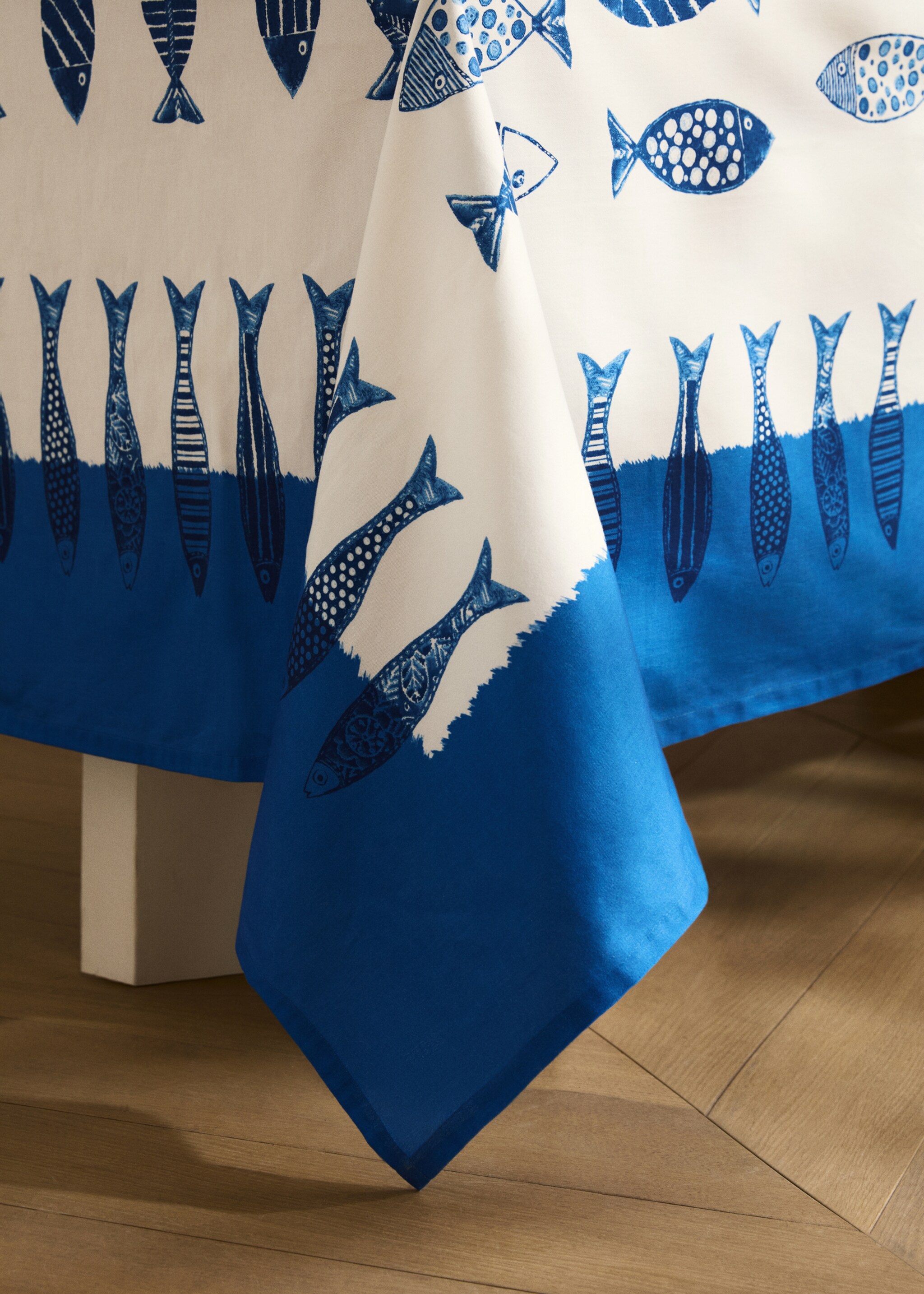 Katoenen tafelkleed met vissenprint voor 6 tot 8 personen - Detail van het artikel 8