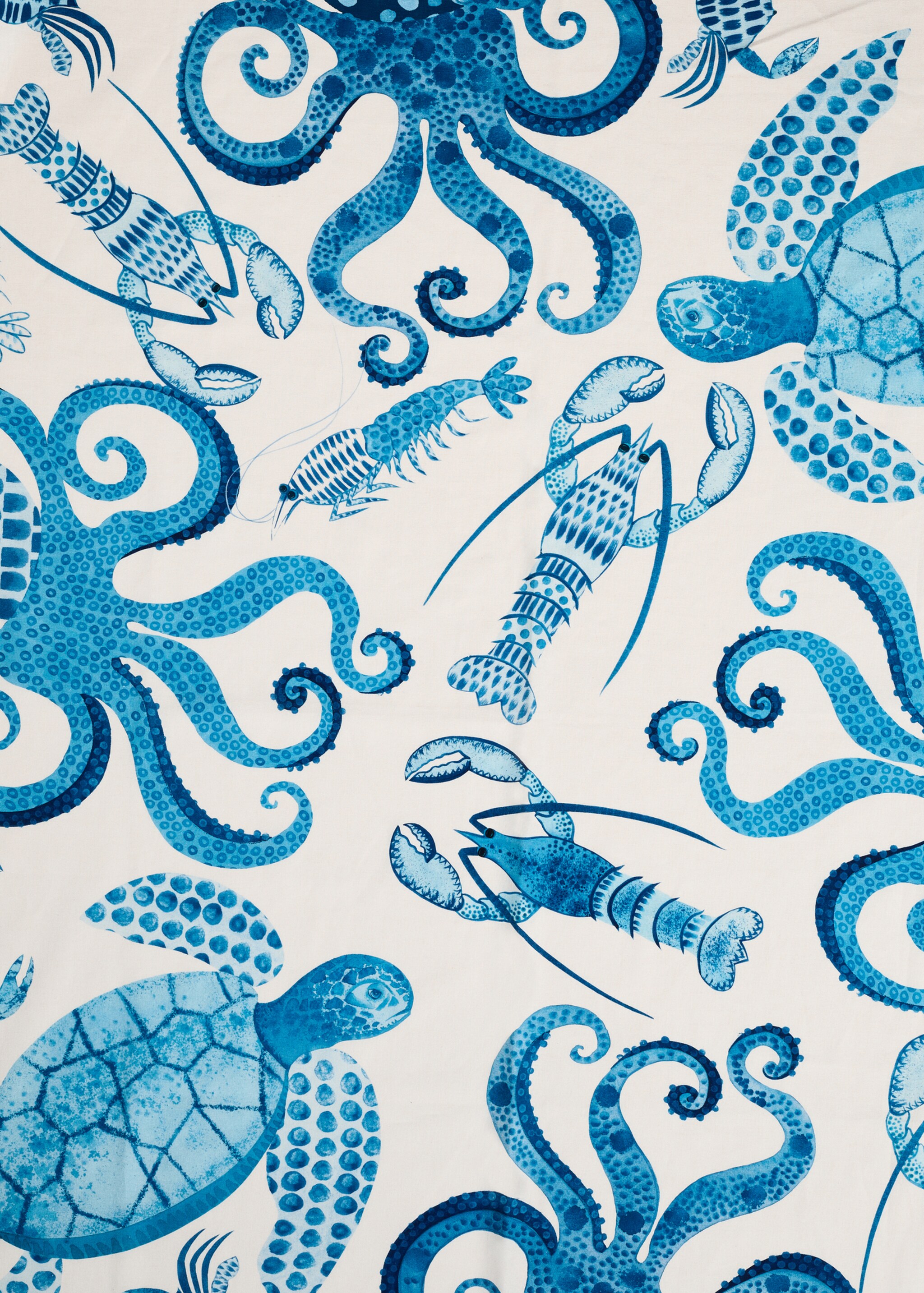 Linnen tafelkleed met mariene print voor 6 tot 8 personen - Detail van het artikel 3