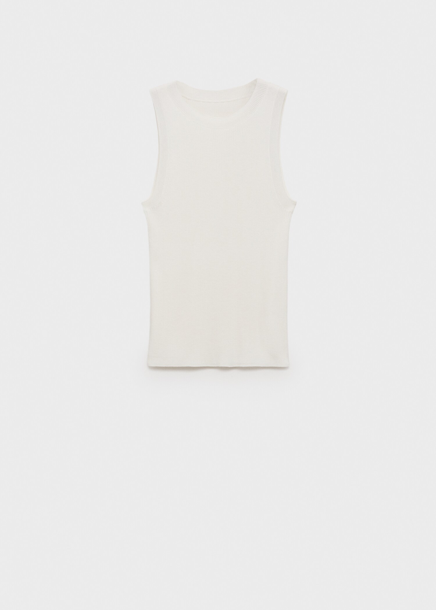 Ribbed knit top - Article without model