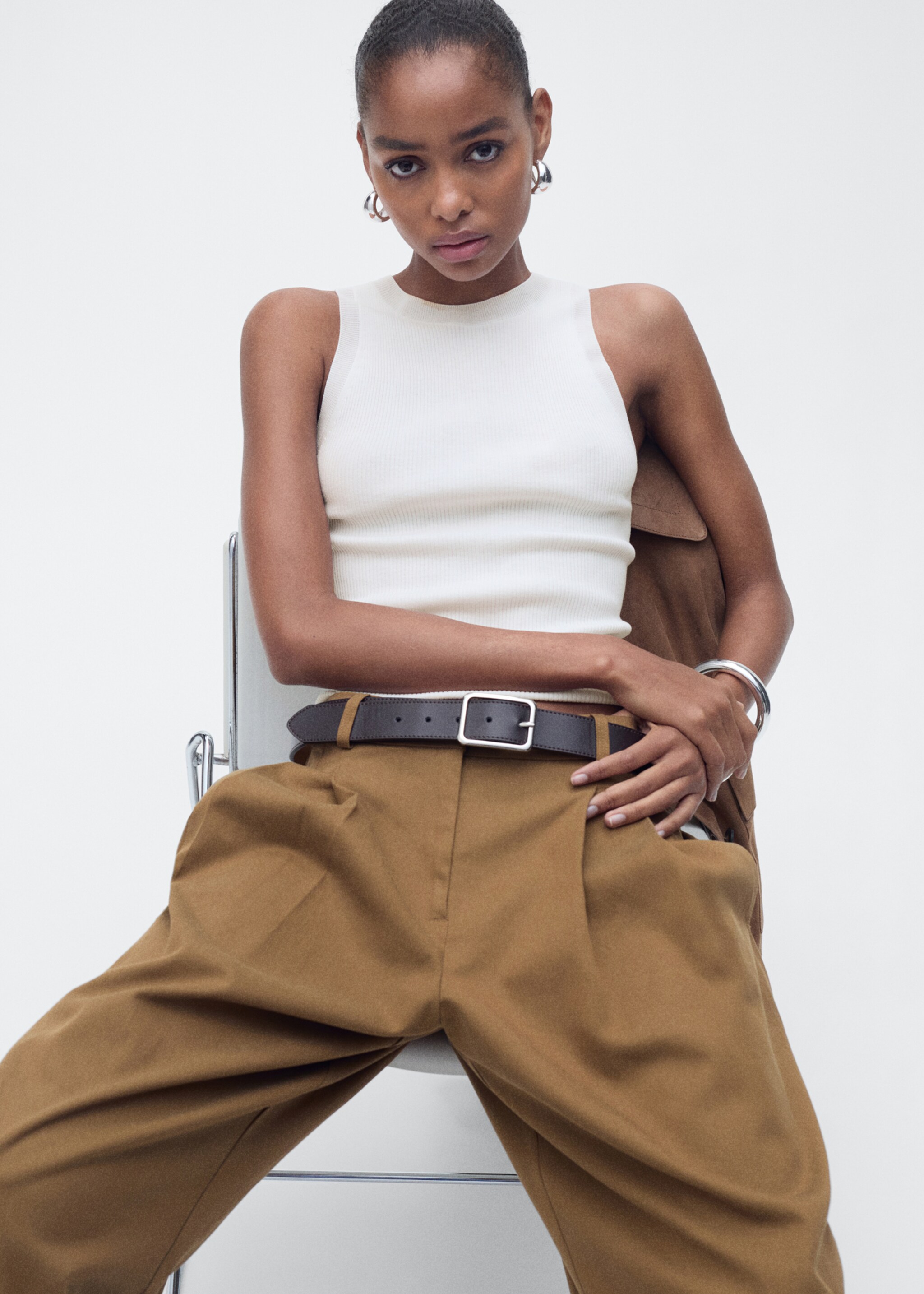 Ribbed knit top - Details of the article 2