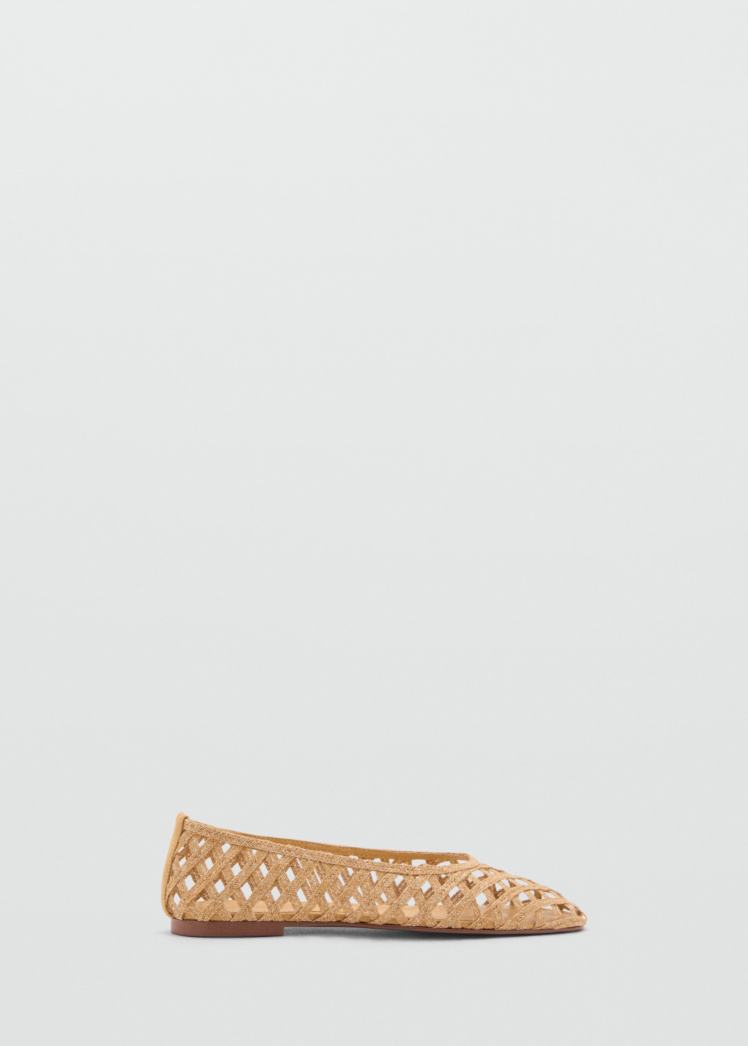Natural fibre ballerina flats - Article without model