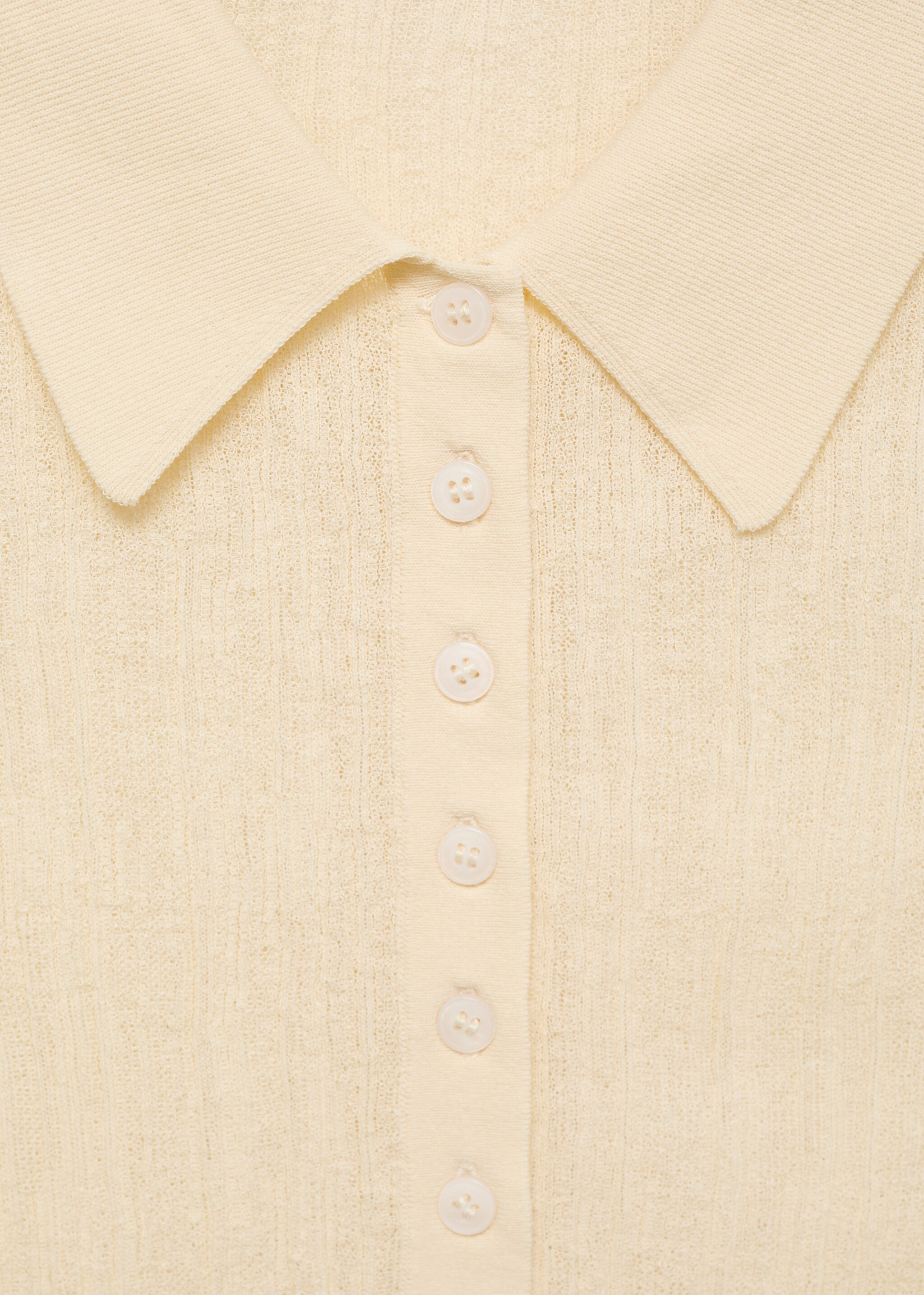Polo-neck knitted top - Details of the article 8