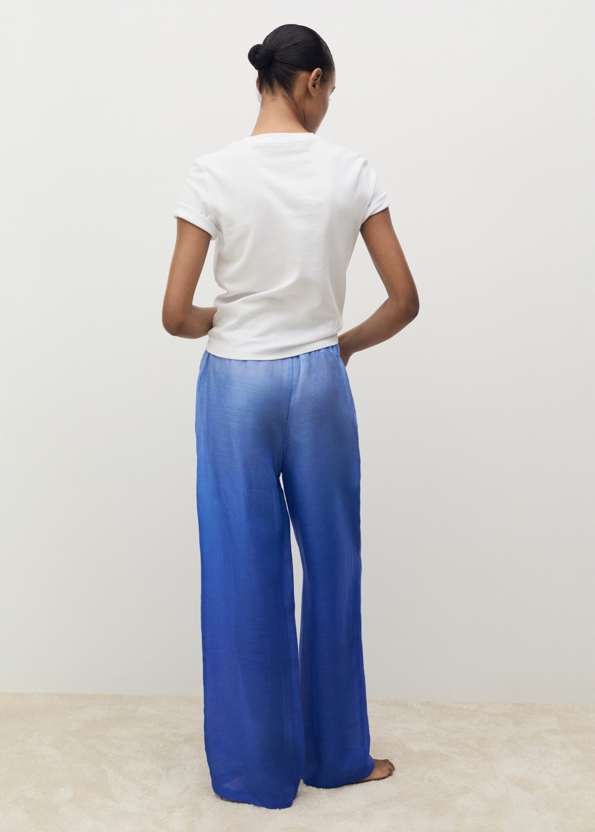 Pantaloni ramio effetto sfumato - Retro dell'articolo