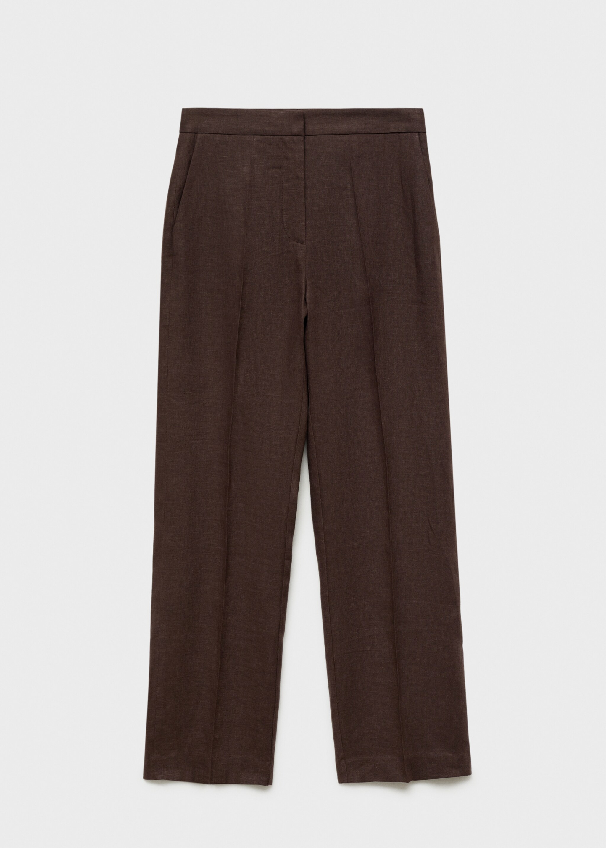 Straight-fit linen suit trousers - Article without model