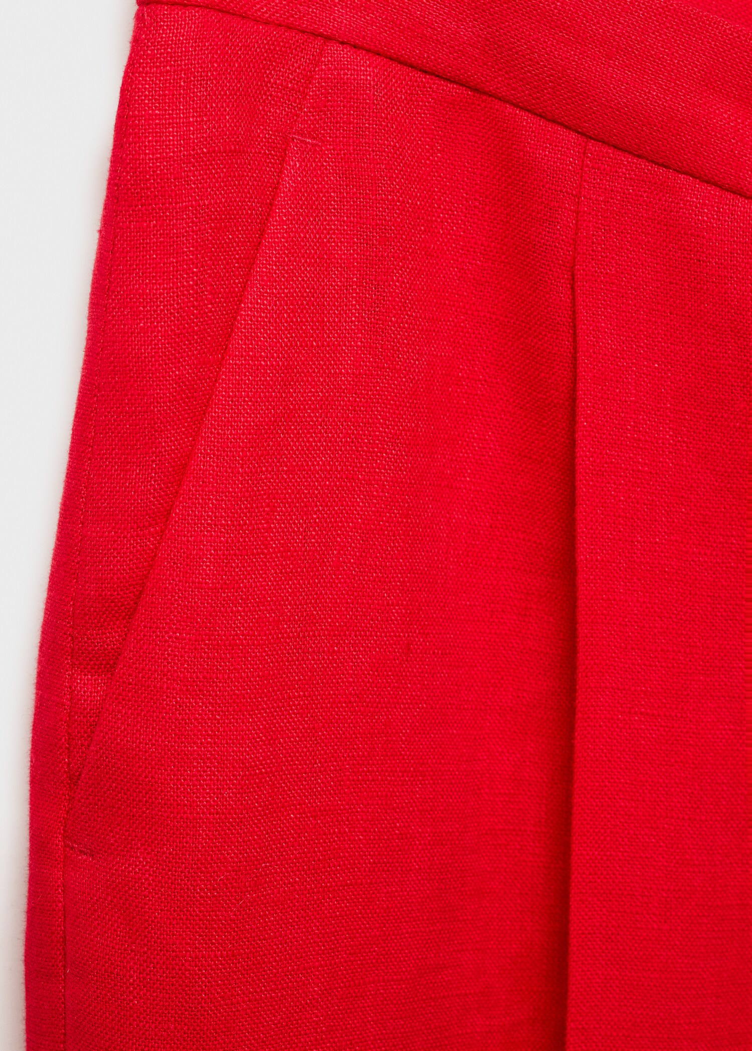 Pantalón traje recto lino - Detalle del artículo 0