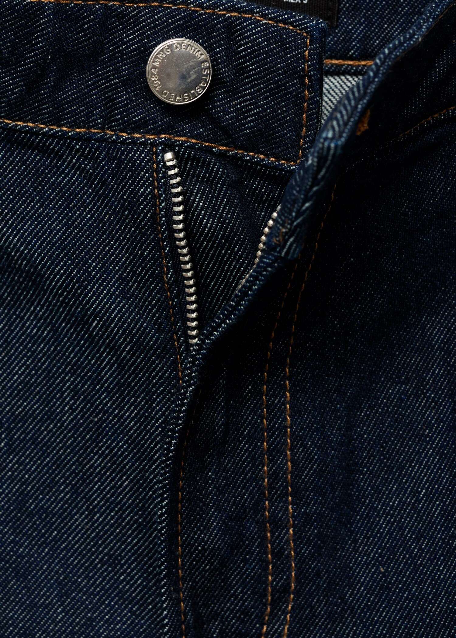 Short en jean droit taille haute rinse wash - Détail de l'article 8
