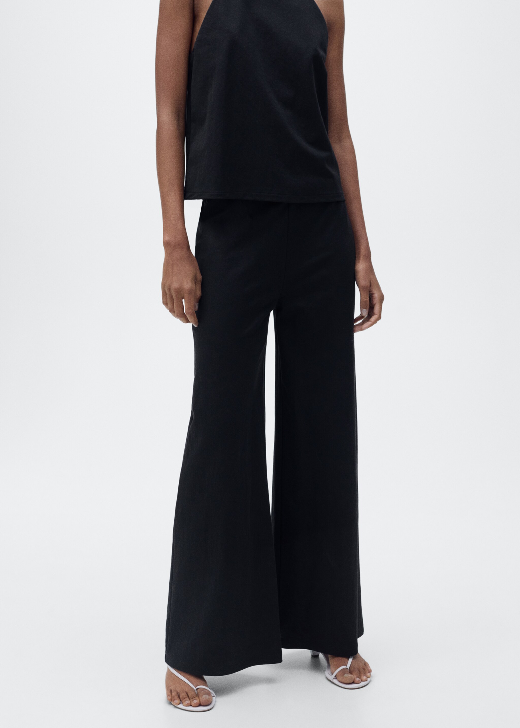 Pantalon palazzo crop - Plan moyen