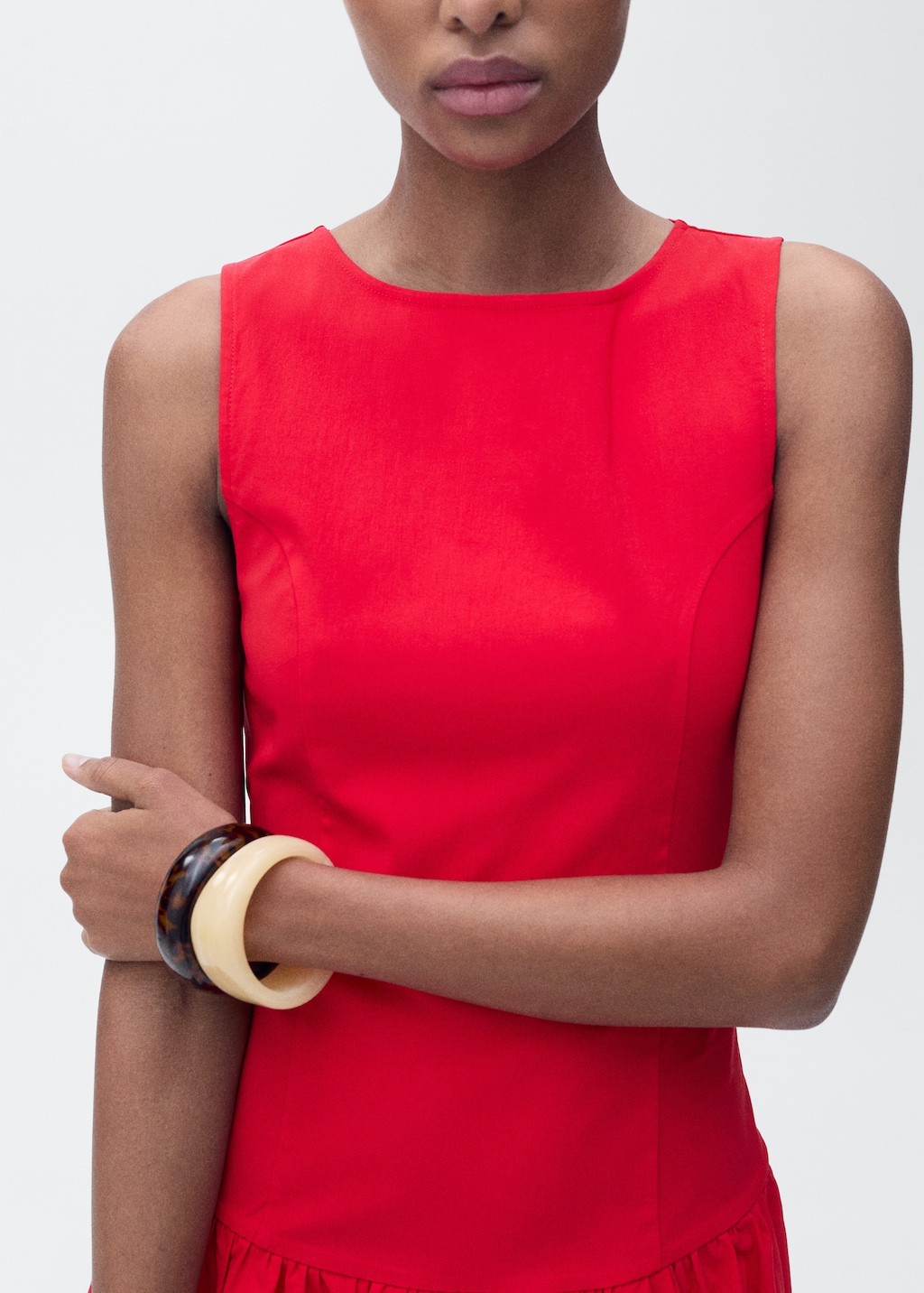 Short balloon-effect dress - Women | MANGO USA Short balloon-effect dress - Women | MANGO USA