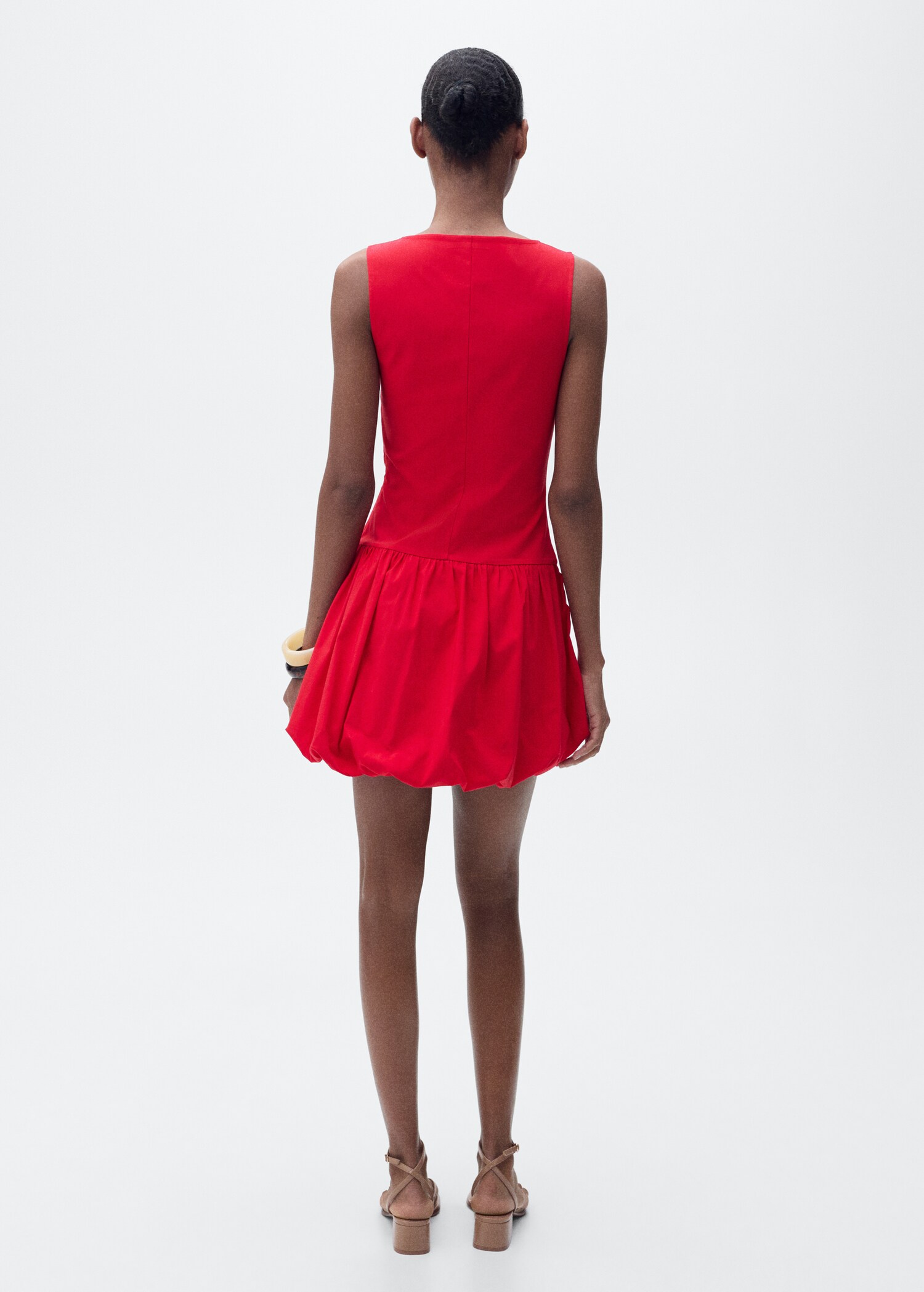 Vestido corto globo - Reverso del artículo