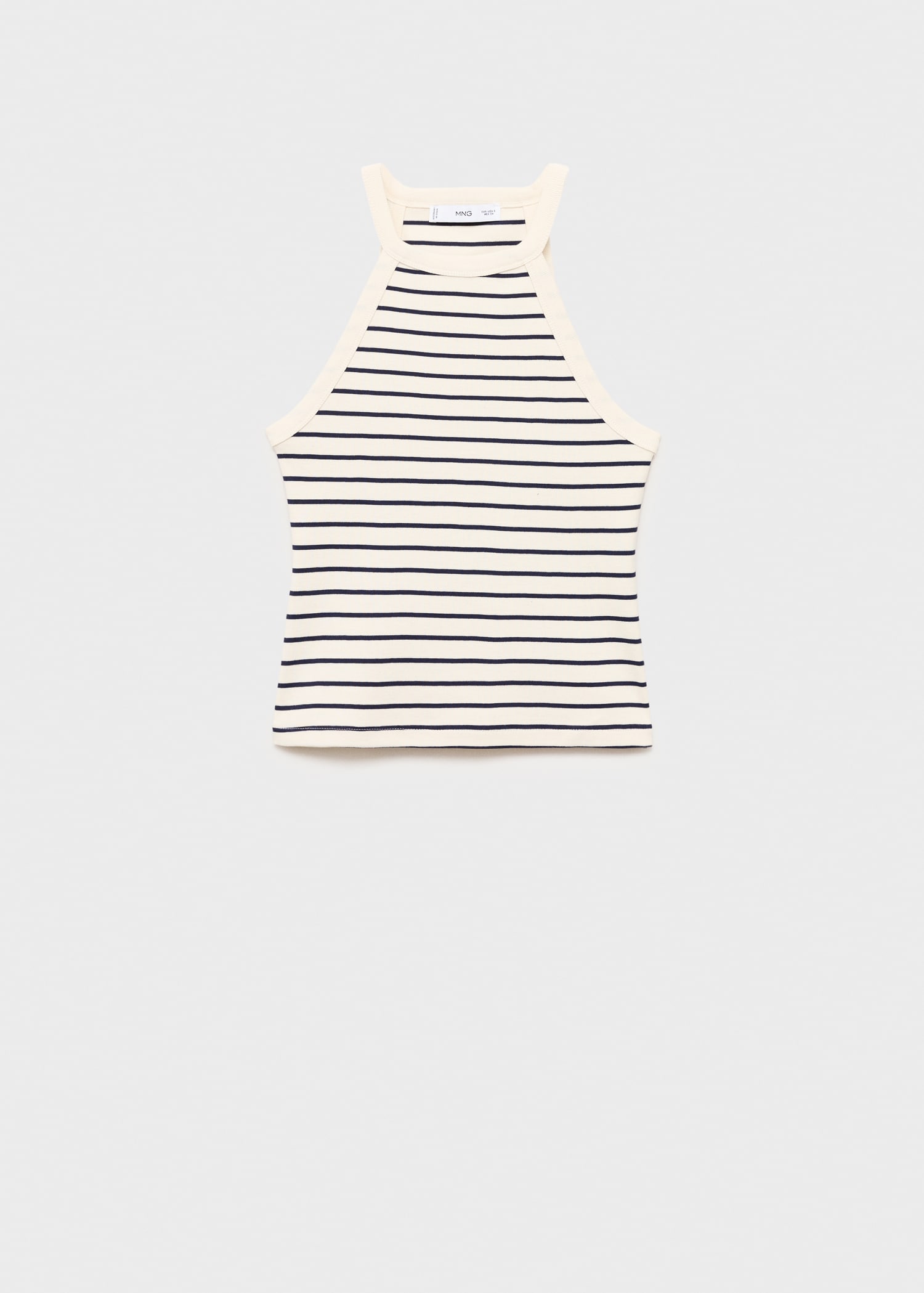 Striped halter-neck top - Article without model