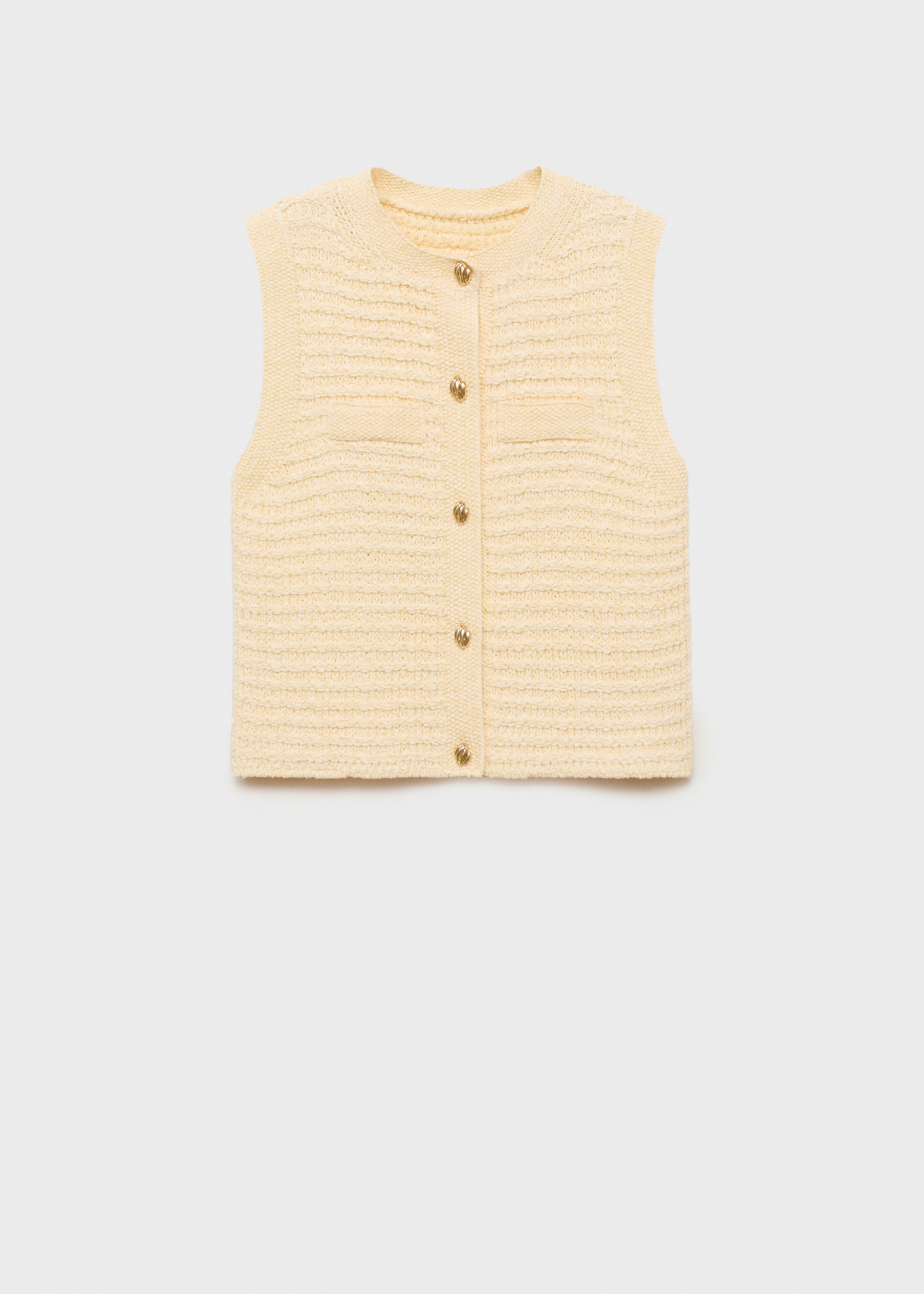 Knitted cardigan with jewel button - Article without model