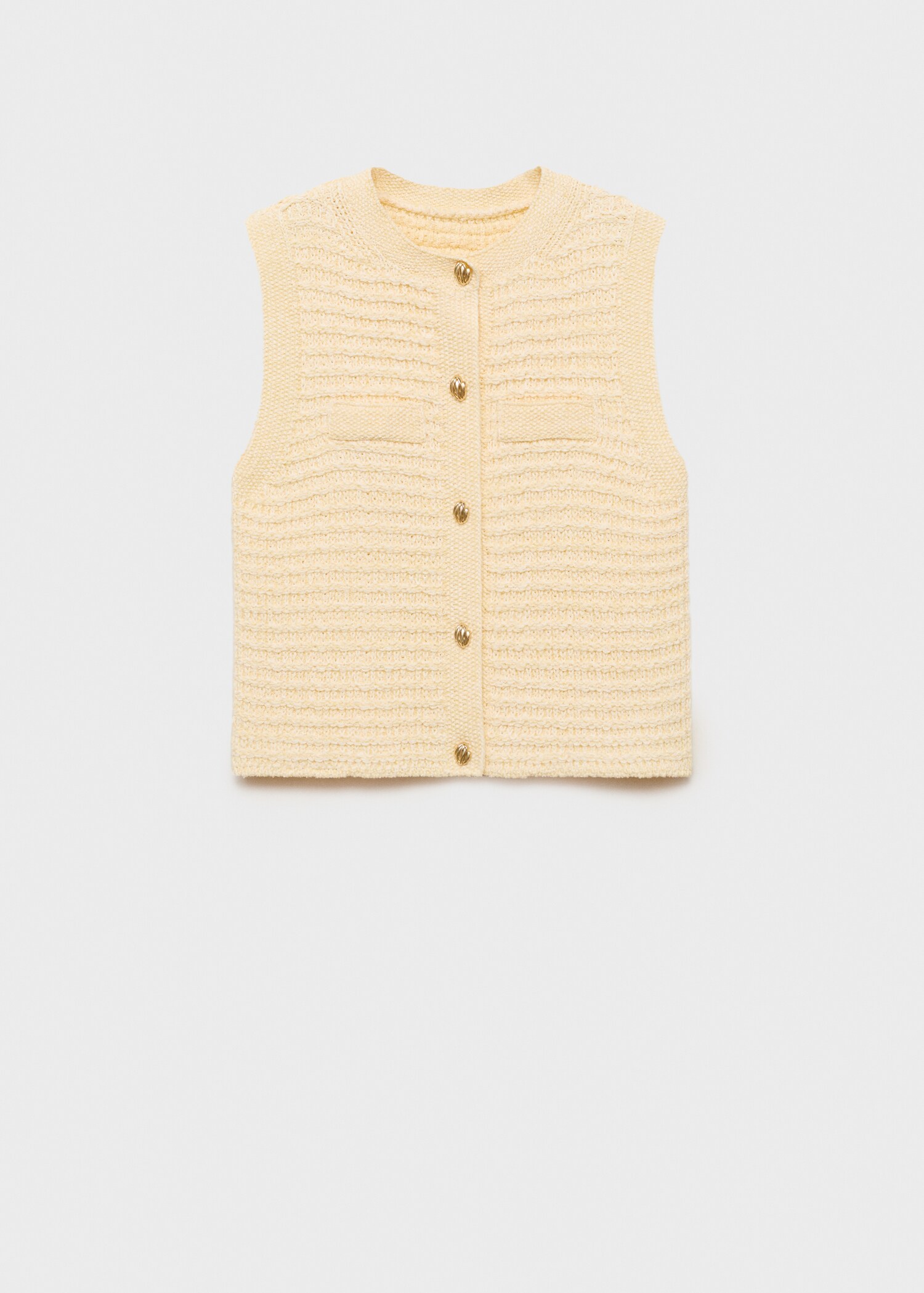 Knitted cardigan with jewel button - Article without model